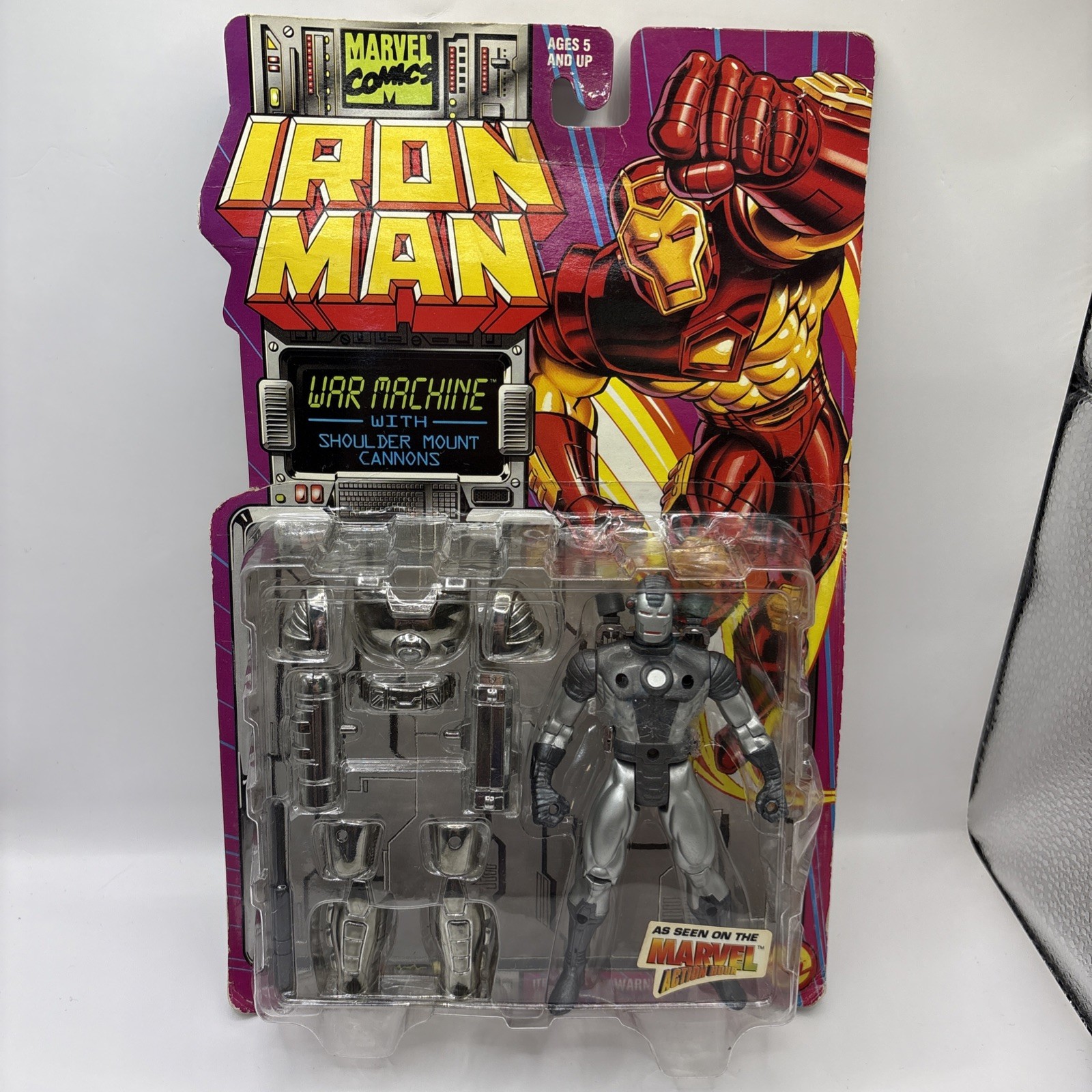 Marvel Comics Iron Man Wolverine The Punisher TOY BIZ 1994 Action Figure Lot