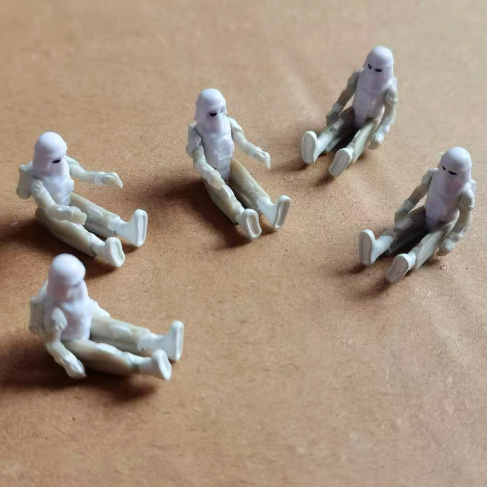 5pcs Star Wars Micro Galaxy Squadron Snowtroopers Clone Figure Rare Chase