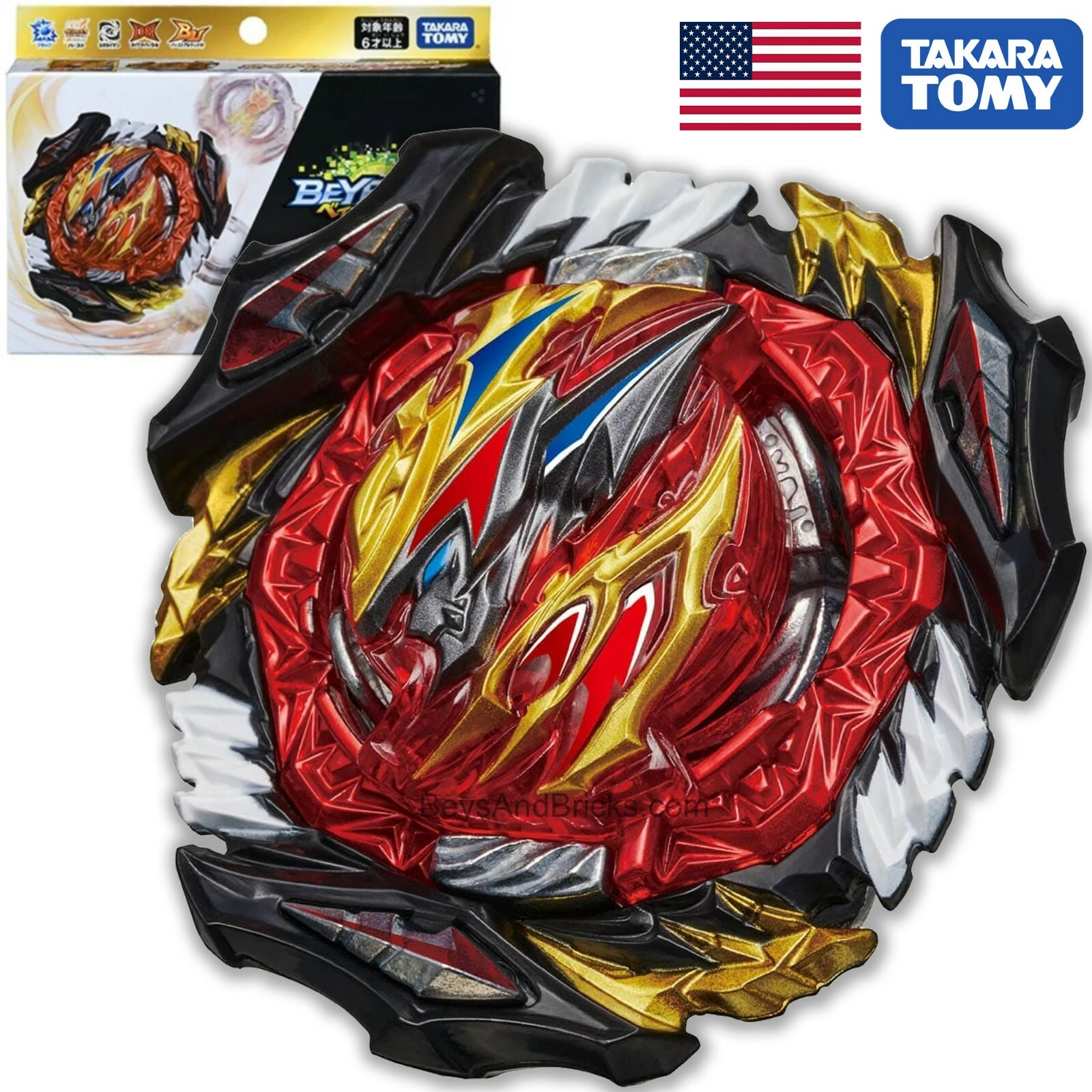 TAKARA TOMY Divine Belial .Nx.Ad-3 Burst BU Beyblade B-197 – USA SELLER!