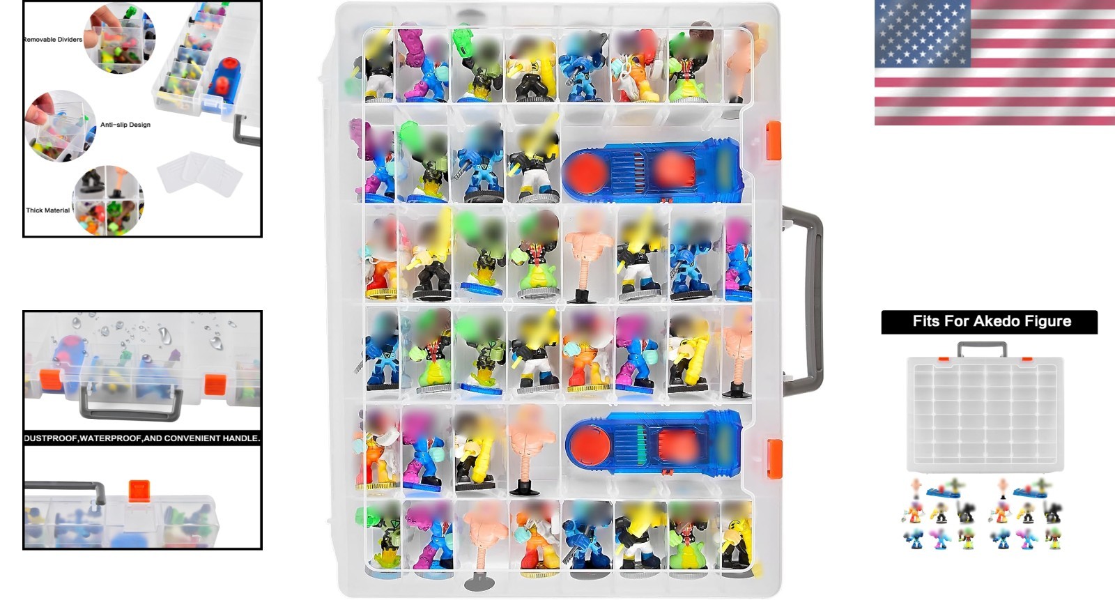 Akedo Ultimate Arcade Warriors Starter Pack Storage..