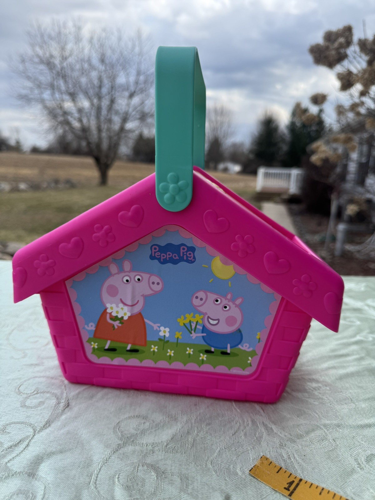 Peppa Pig Picnic Basket Toy, no utensils. Cute for any occasion
