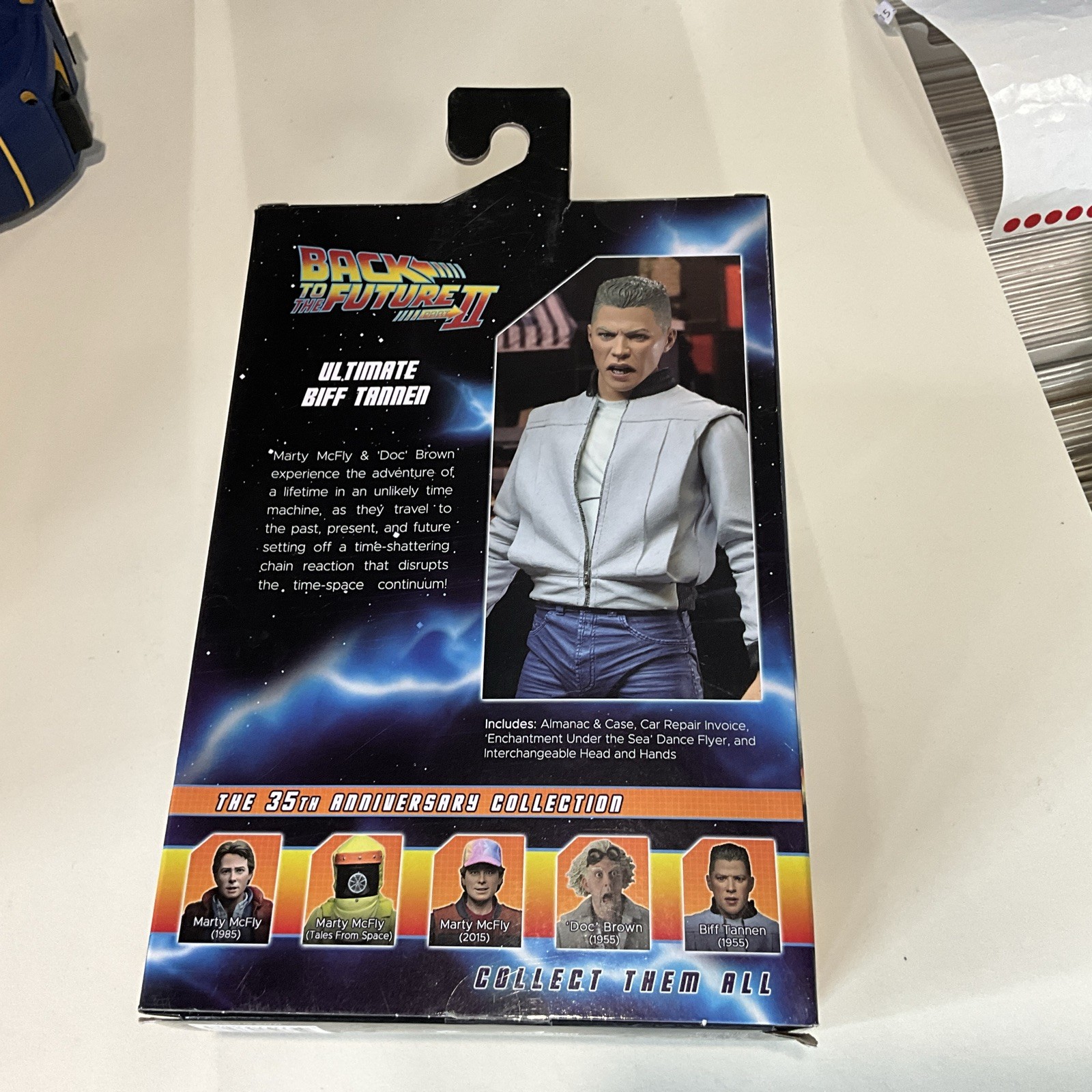 NECA Ultimate Biff Tanner Back to the Future II Almanac Edition 7&Prime; Figure SEALED