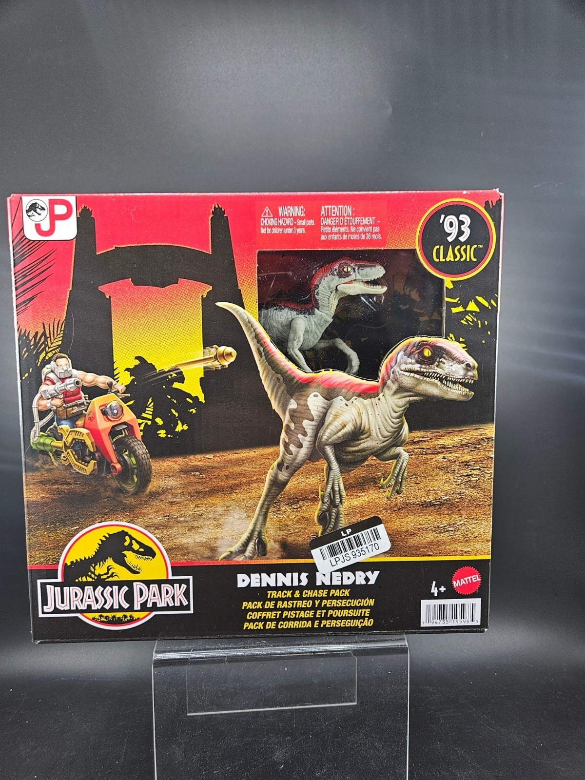 Jurassic Park Dennis Nedry Track & Chase Pack Action Figure New 4+ Years