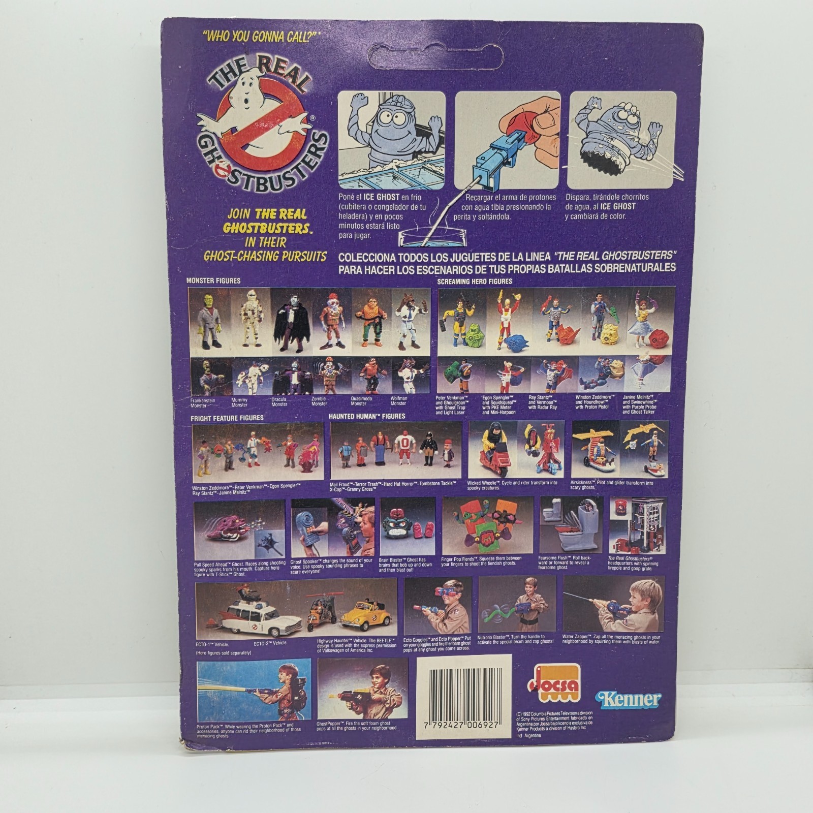 VTG The Real Ghostbusters PETER VENKMAN JOCSA / KENNER 1992 sealed ARGENTINA