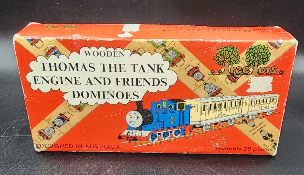 Vintage Wooden Thomas The Tank Engine & Friends Dominoes – 1991, Australia
