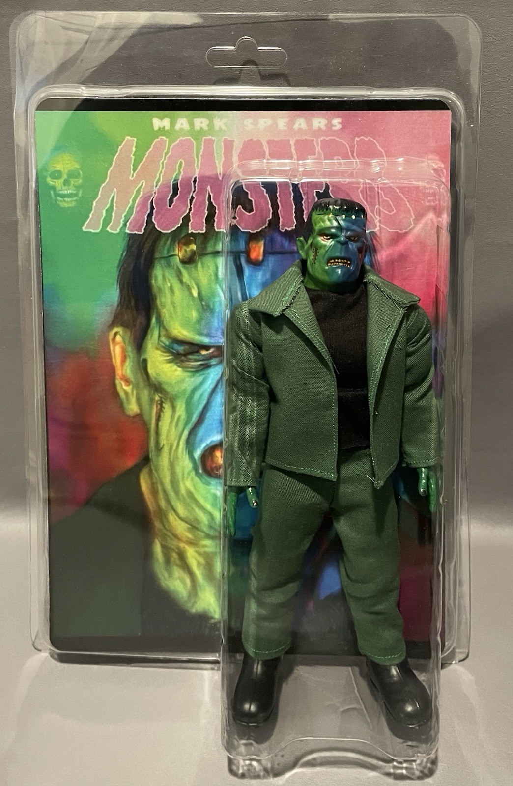 MARK SPEARS FRANKENSTEIN MONSTER TRIBUTE-FAN ART CUSTOM 8” FIGURE-AHI (read desc