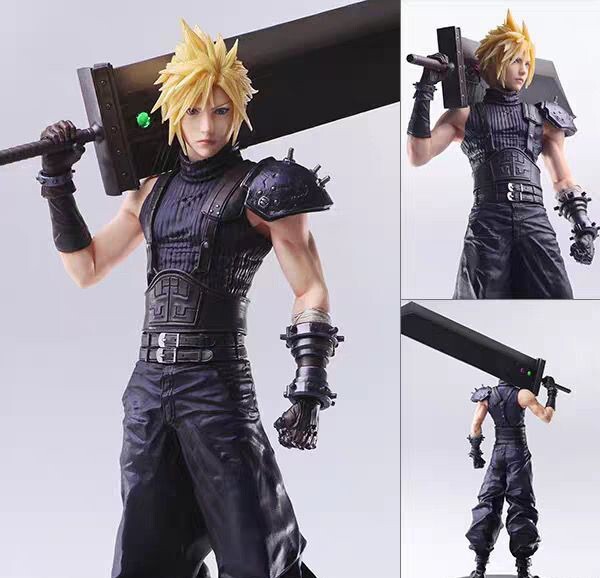 11&Prime; STATIC ARTS Final Fantasy VII Cloud Strife remake rebirth Figure (no box)