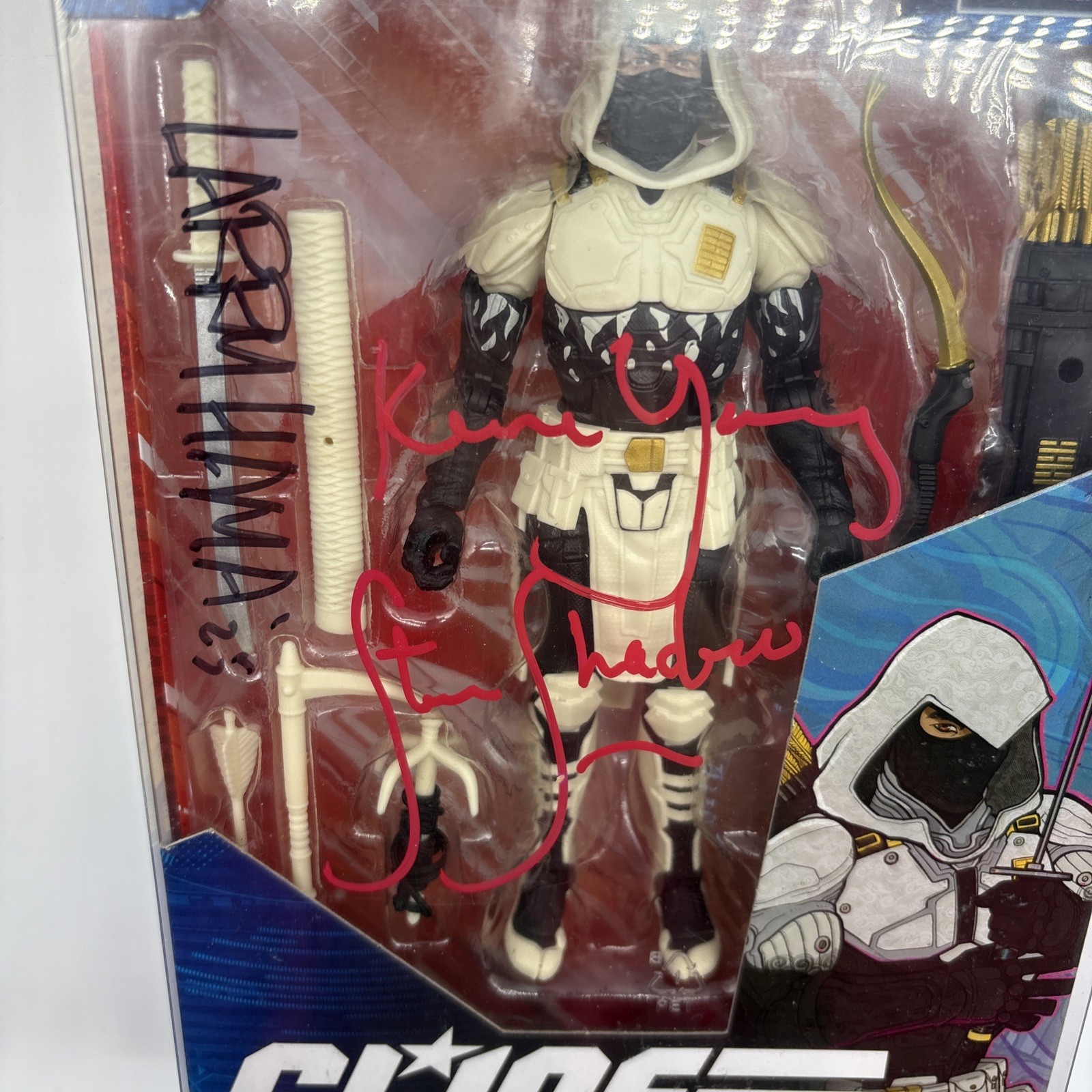 NEW GI Joe Classified Series STORM SHADOW Signed Keone Young & Larry Hama COA