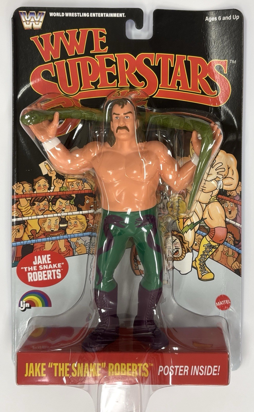 WWE SUPERSTARS LJN 2026 JAKE « THE SNAKE » BLACK CARD CHASE 8&Prime; Figure In Hand