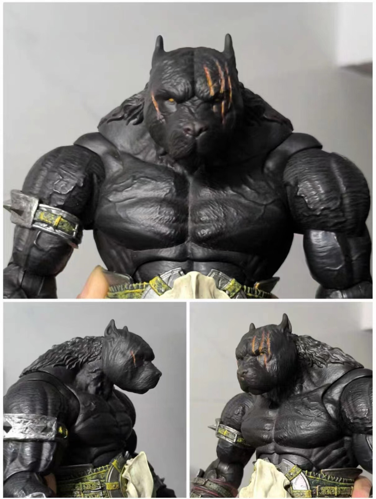 Xesray Studios Fit Only-Head Combatants Fight For Glor Pit Bull Dog No Figure