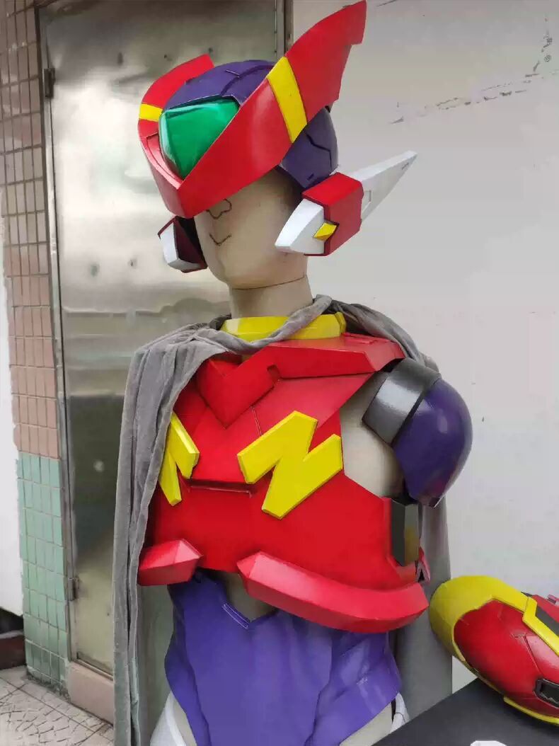 MegaMan Zero 1/1 Scale Red Zero Rockman Cosplay Set Wearable Custom Clothing Hot