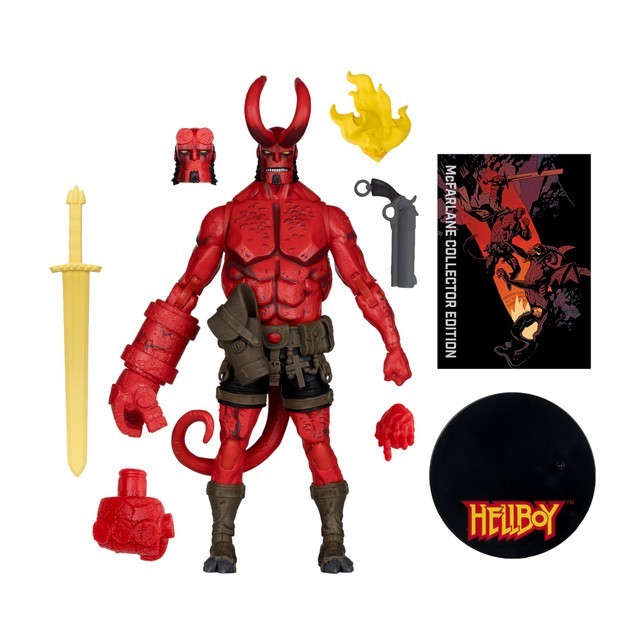 McFarlane DC Multiverse Collectors Edition #60 HELLBOY Platinum Chase In Hand