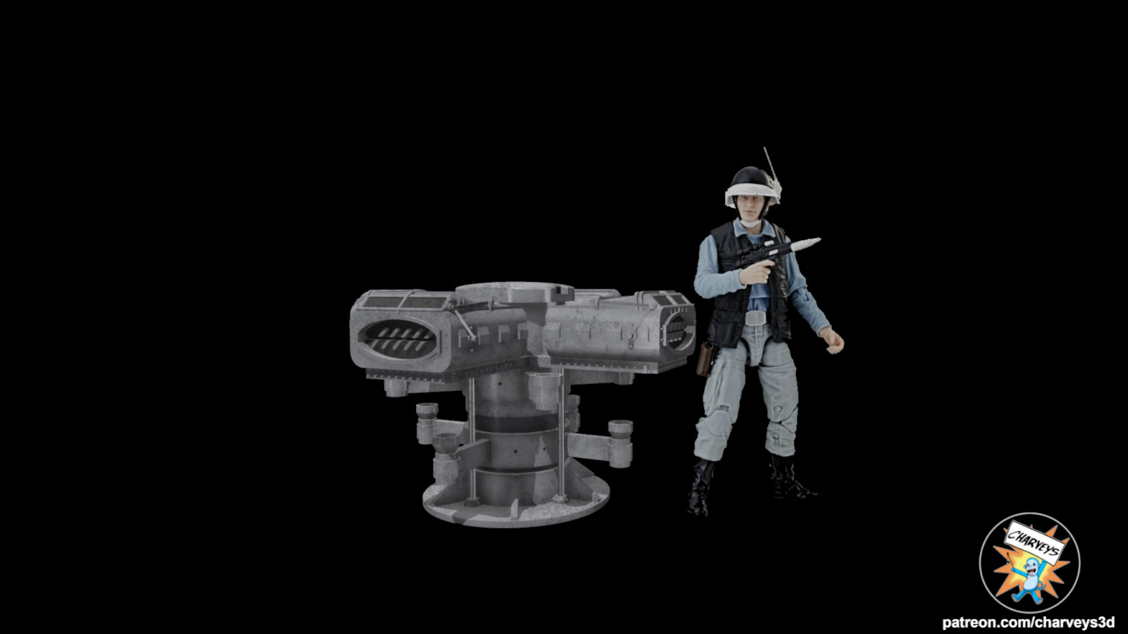 Star Wars Vehicle Maintenance Energizer 3 3/4&Prime; 1:18 Scale 3D Print