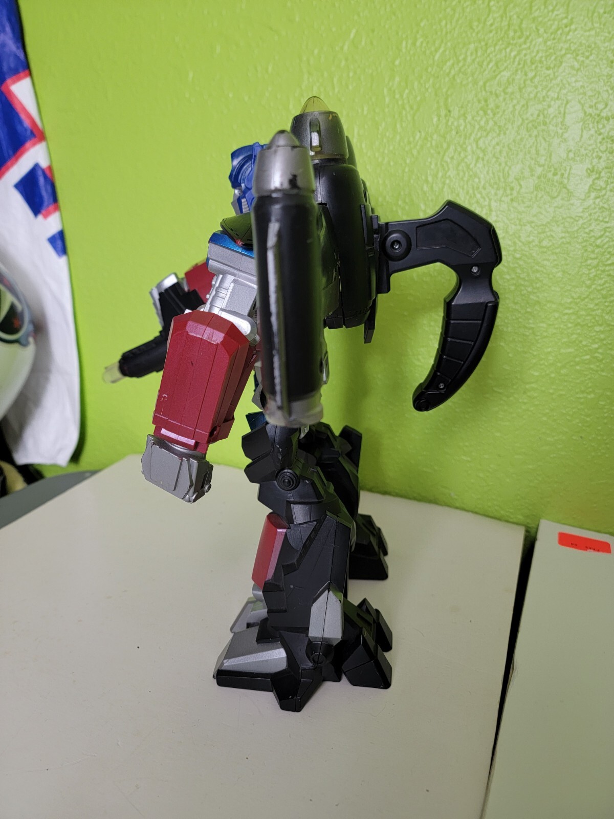 Hasbro Transformer Mega Power Bots Jet Optimus Prime 12&Prime; Figure Action Toy