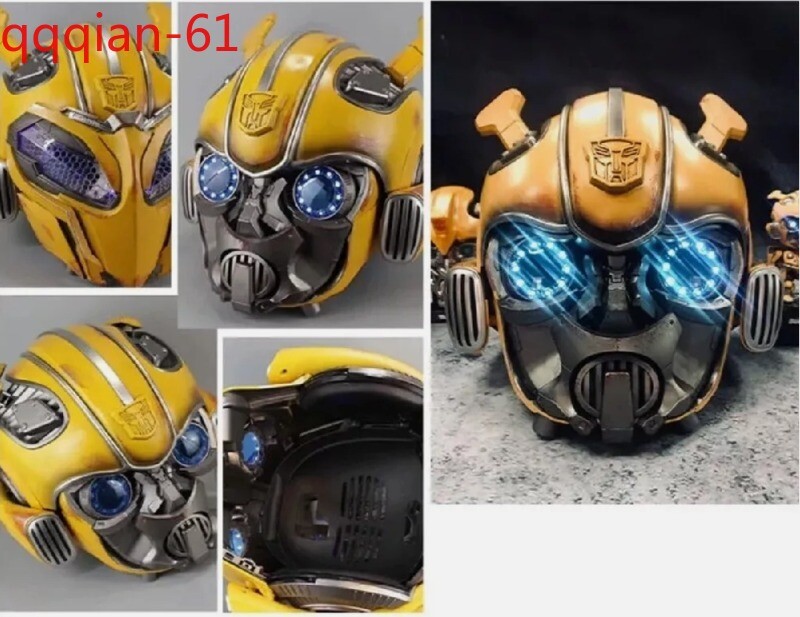 IN US Touch/Remote/Voice Control 1:1 Wearable Bumblebee Helmet/Holiday Toy Gift