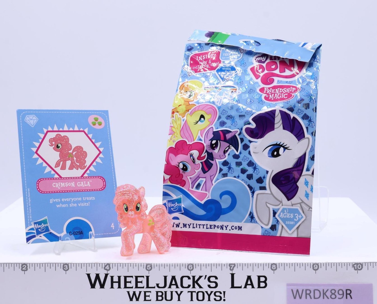Glitter Crimson Gala My Little Pony Blind Bag Wave 4 Hasbro 2&Prime; Mini Figure