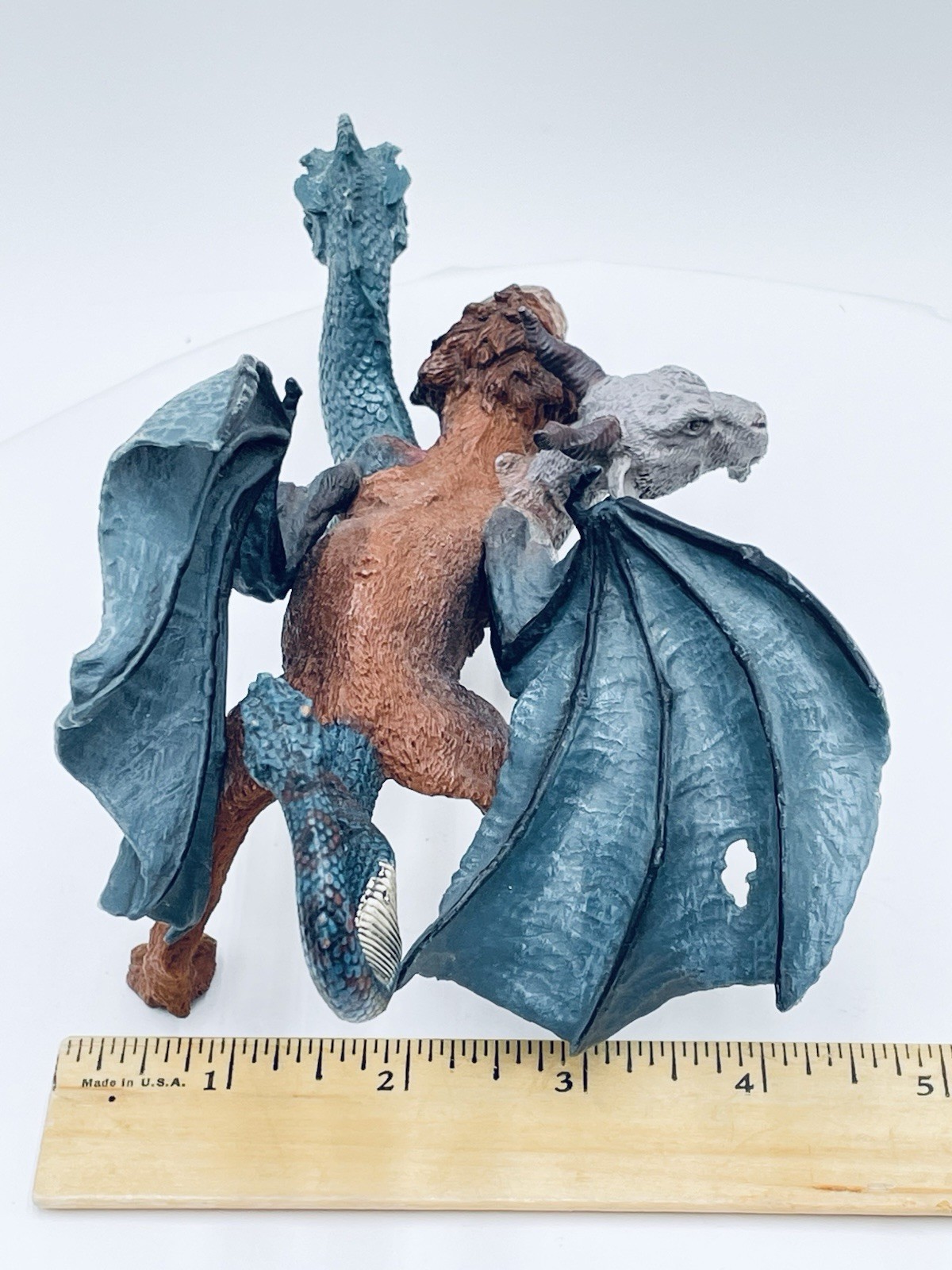 Safari Mythical Realms Chimera Figure 3-Headed Goat Lion Dragon Fantasy Creature
