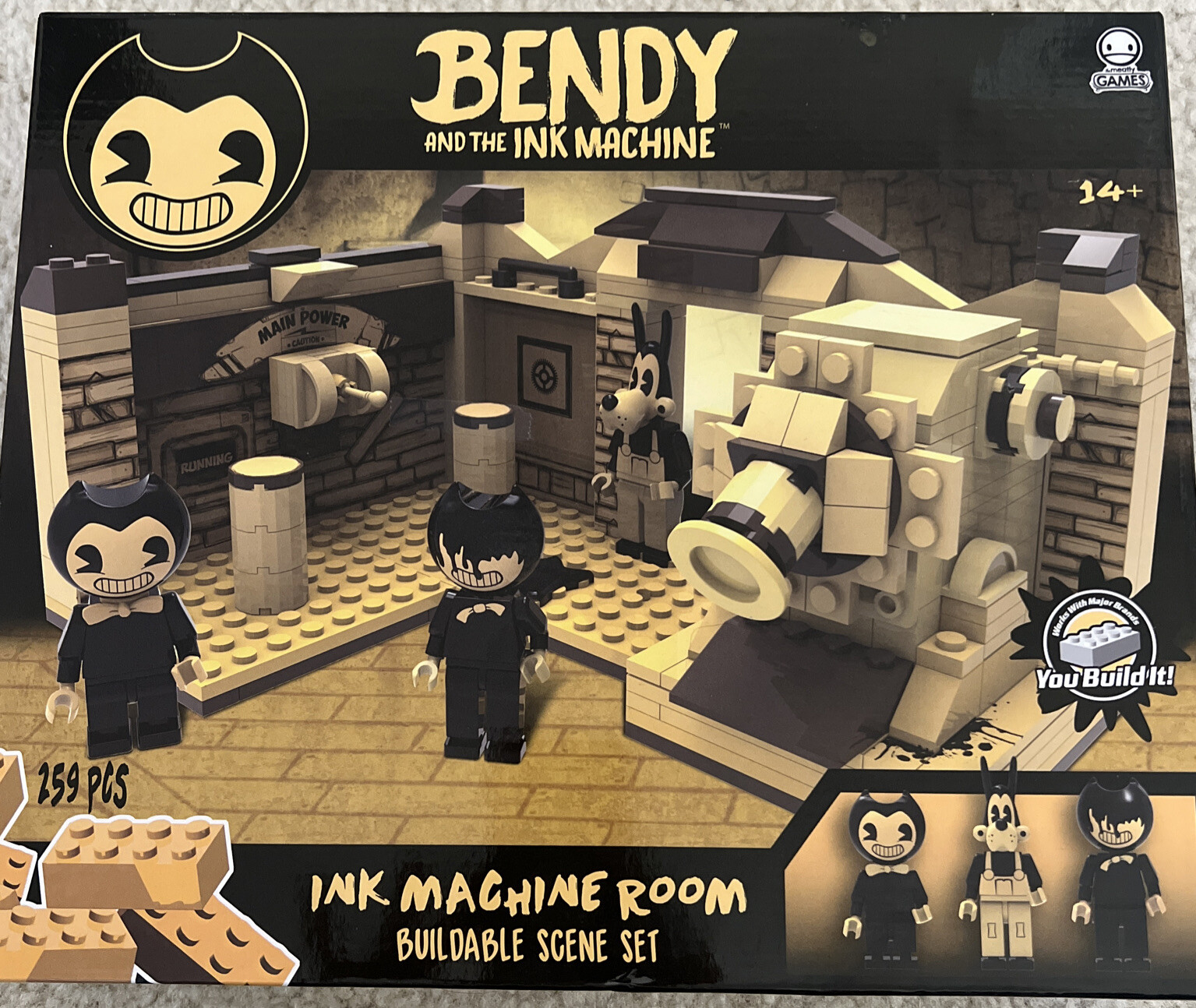 Basic Fun Bendy and The Ink Machine Room Buildable Scene Set Action Figure