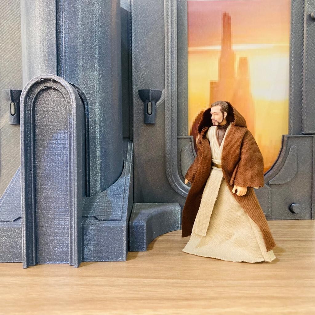 Jedi Temple Corridor Diorama For 3.75 in (1:18) Figure