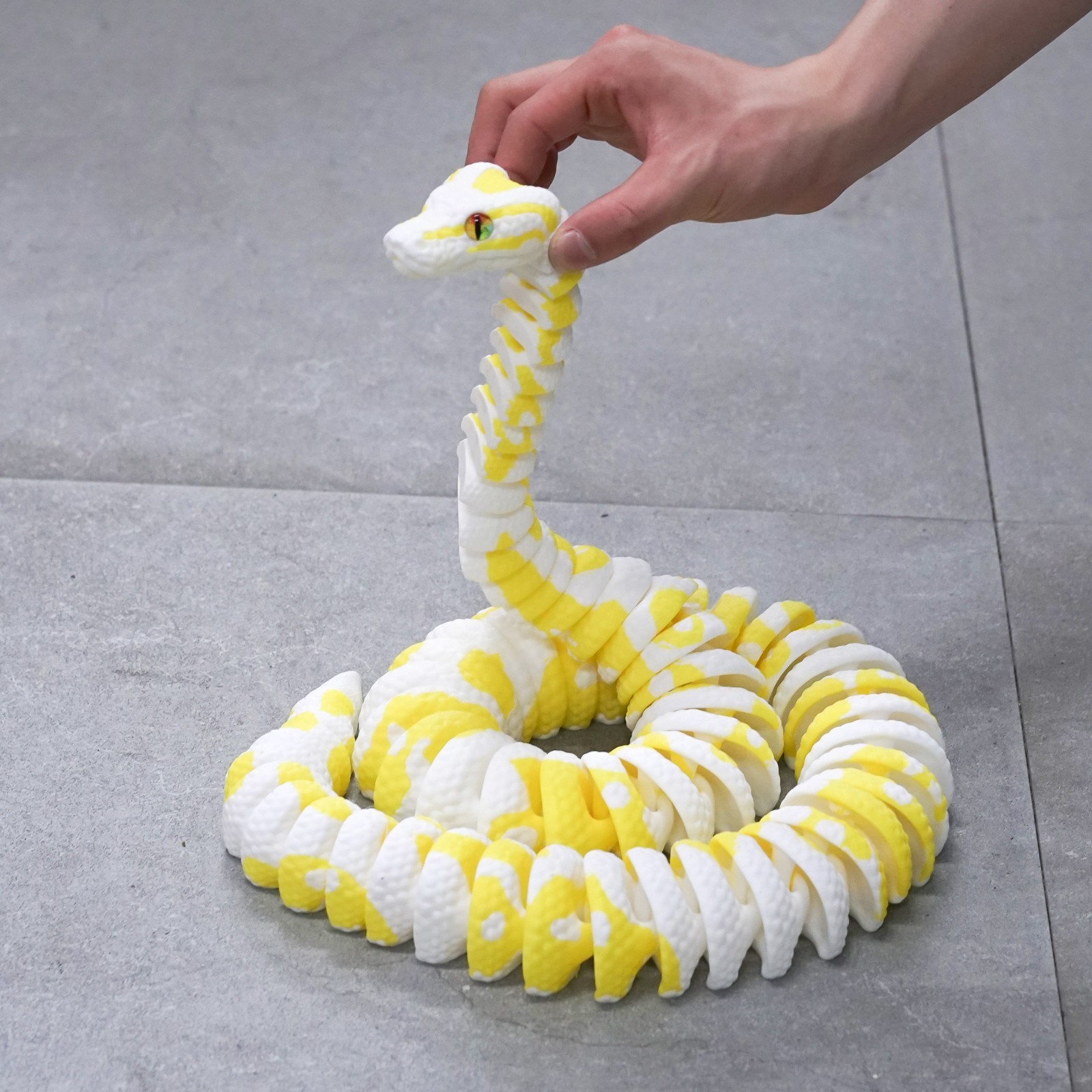 3D Printed Ball python Model,Articulated Animals figure,Fidget Toys Home Decor