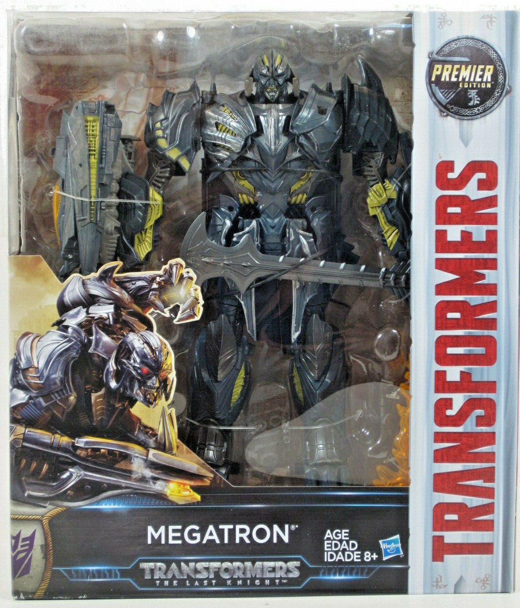 *Damaged PKG* Hasbro Transformers Last Knight MEGATRON Leader Class 9&Prime; Figure