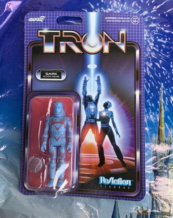 Disney Super7 Tron ReAction Action Figure – 3.75&Prime; H Sark