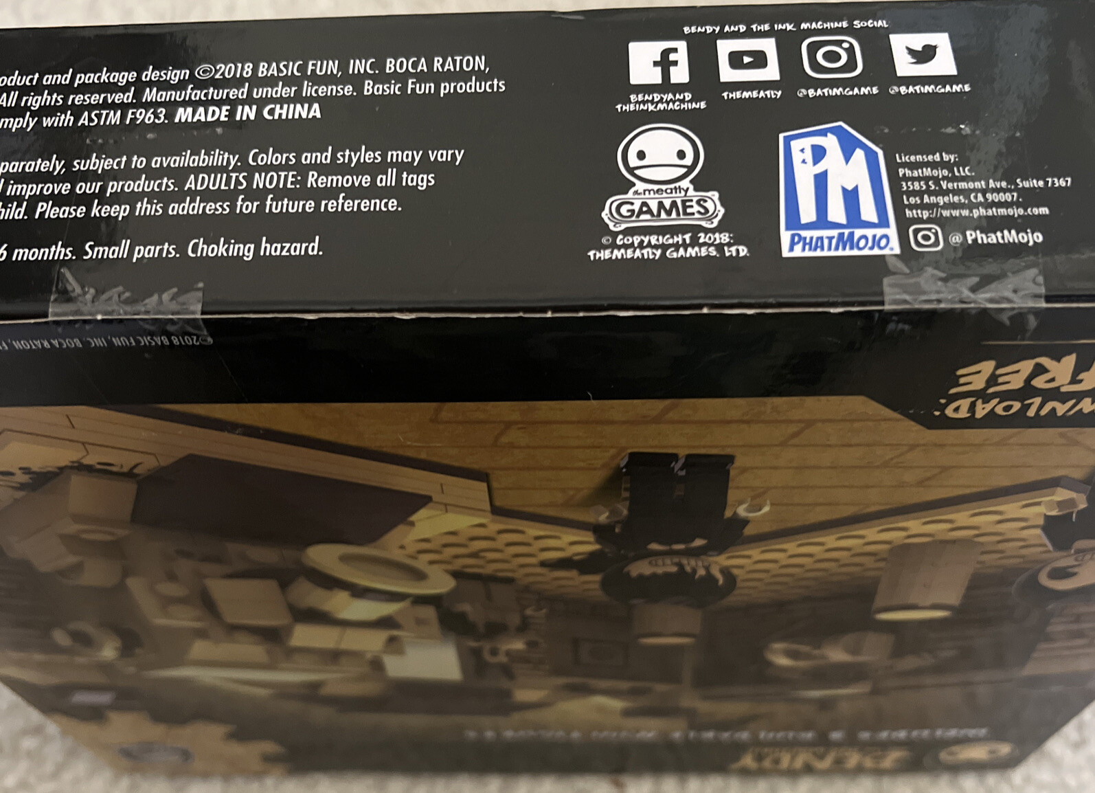Basic Fun Bendy and The Ink Machine Room Buildable Scene Set Action Figure
