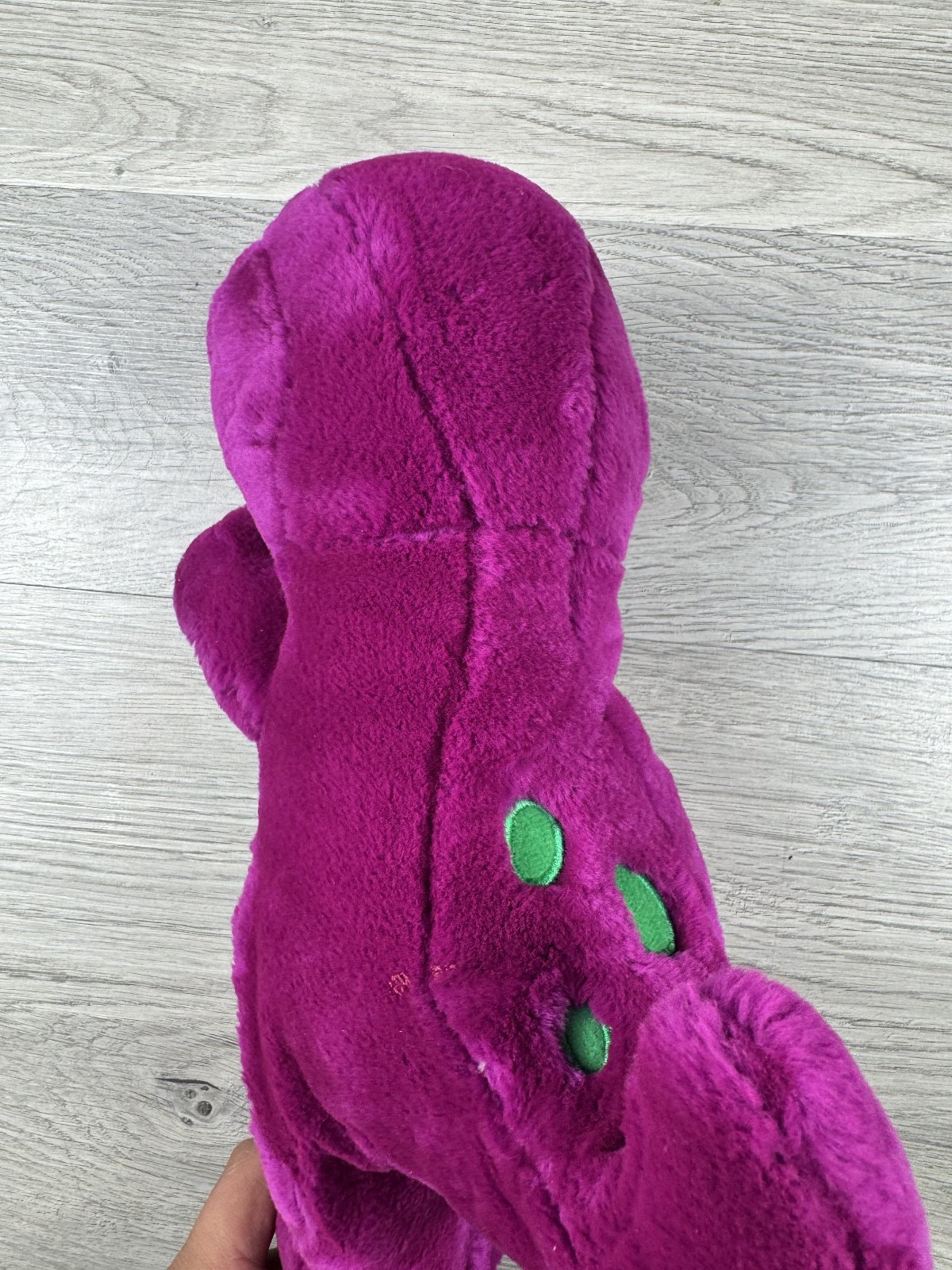 Barney Plush Vintage The Lyons Group 1992 Stuffed Purple Dinosaur Toy Doll 11”