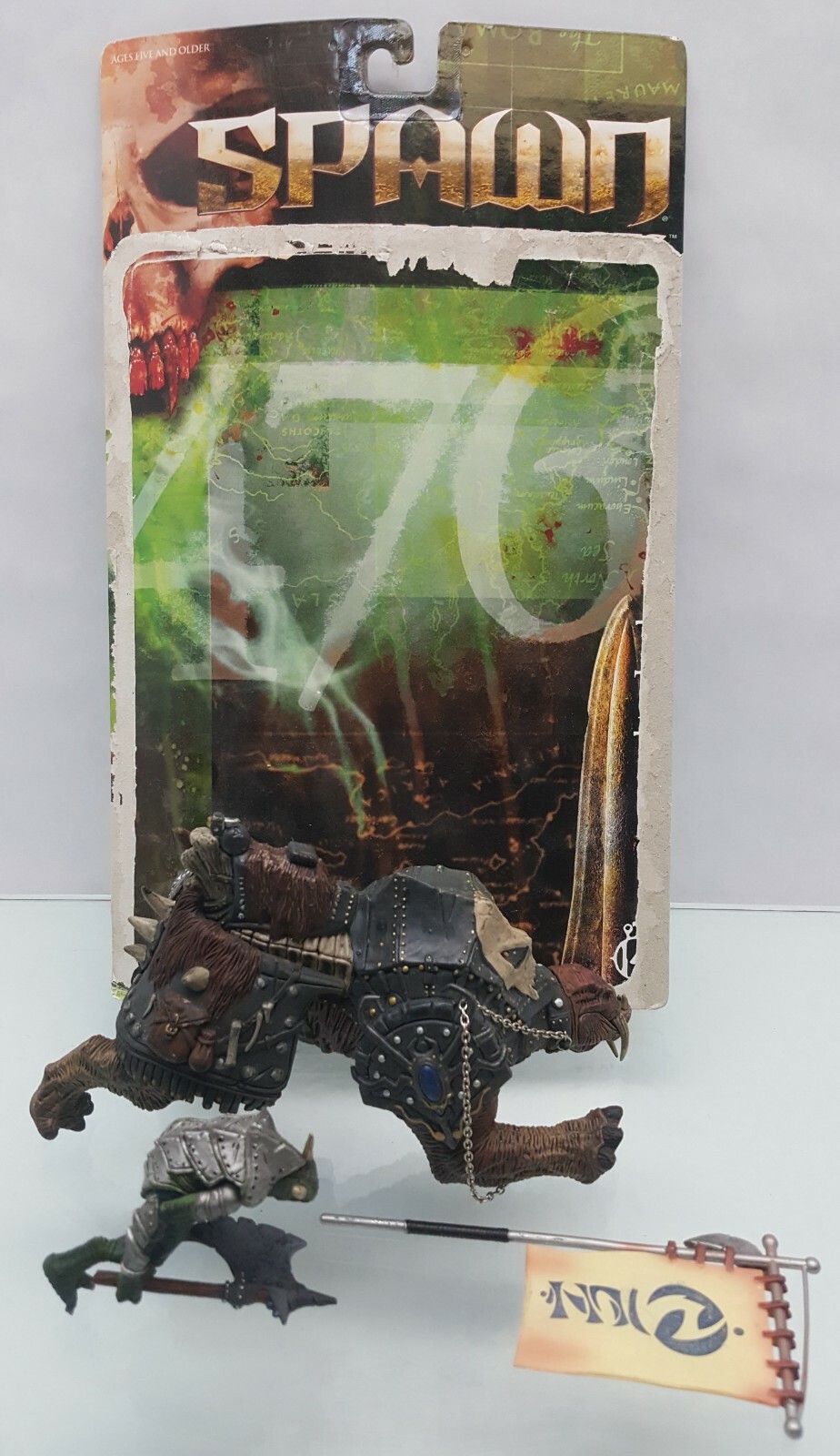 Spawn The Dark Ages 14 Iguantus & Tuskadon Figure McFarlane Toys Parts Projects