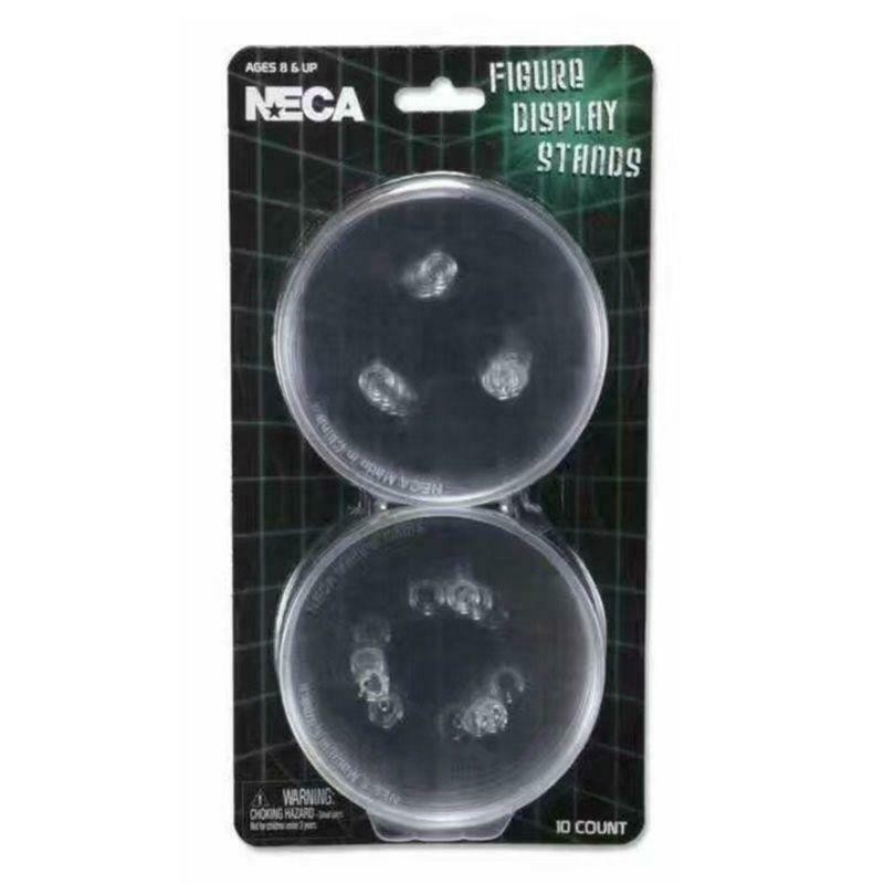 NECA 10 Pcs Clear Action Figure Display Stands Base Fits most 6&Prime; to 8&Prime; Model