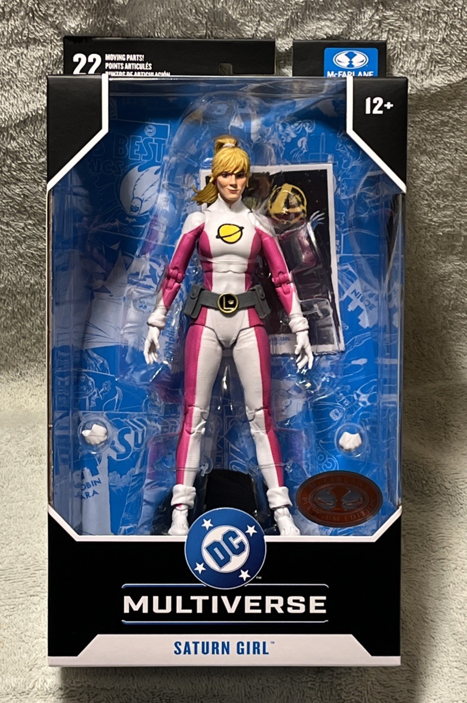 Mcfarlane DC Multiverse * Saturn Girl (DC Classic) Red Platinum 7&Prime; Action figure