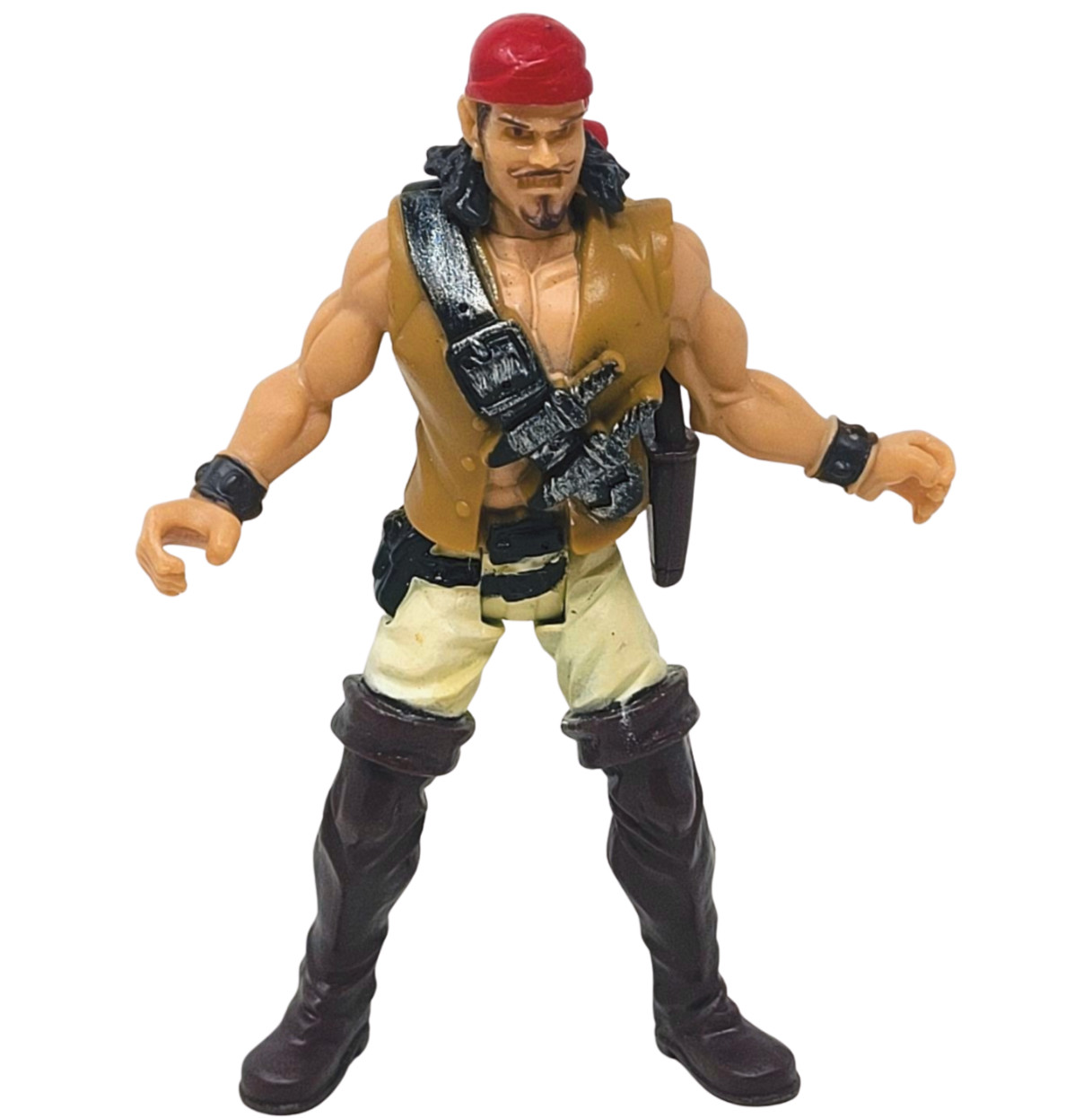 Chap Mei Pirate Action Figure Vest Red Bandana Brown Boots Deck Hand