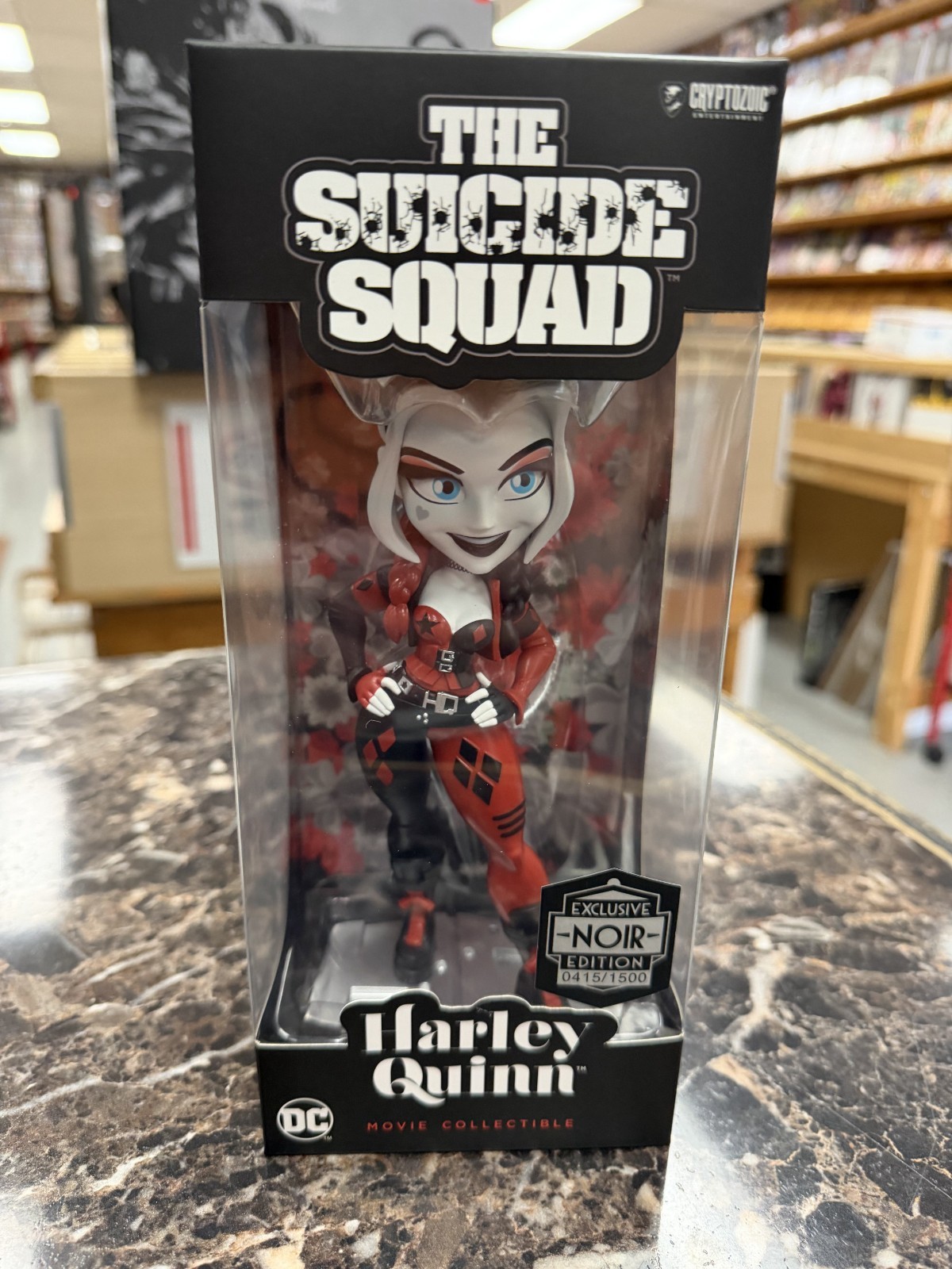Cryptozoic The Suicide Squad Exlusive Noir Editon Dc Harley Quinn of 1500 LE