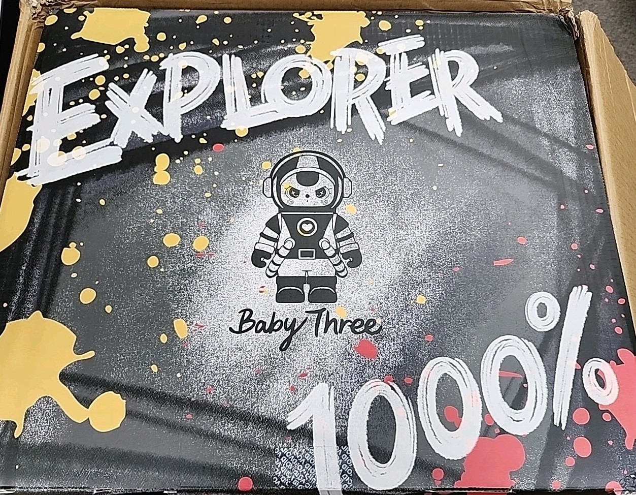 NEW Baby Three Explorer 1000% Limited Edition Vinyl Figure – Damaged Box!!
