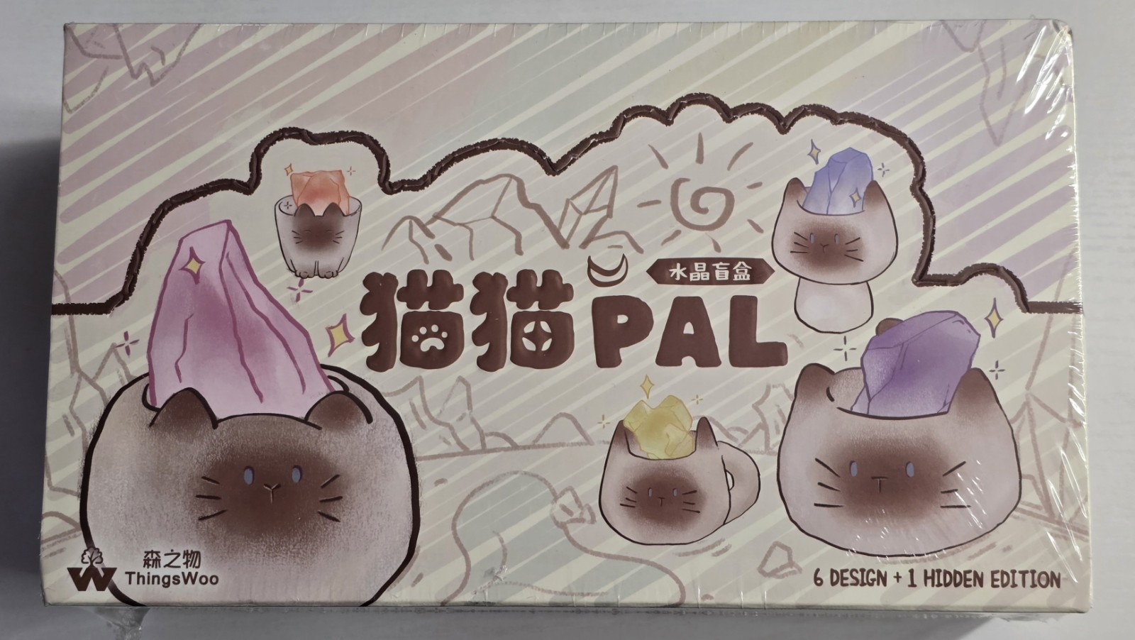 ThingsWoo Cat PAL Crystal Blind Box Full Sealed Case 6 Boxes Authentic