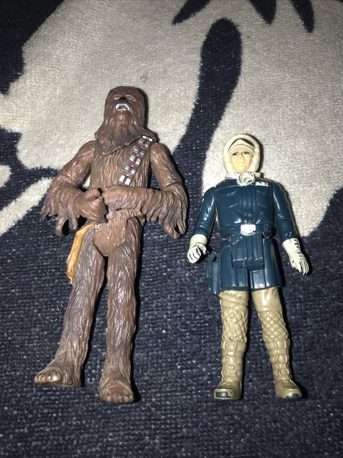 Star Wars 1980 Han Solo Hoth +Chewbacca Cloud City Capture Figure Hasbro 2001