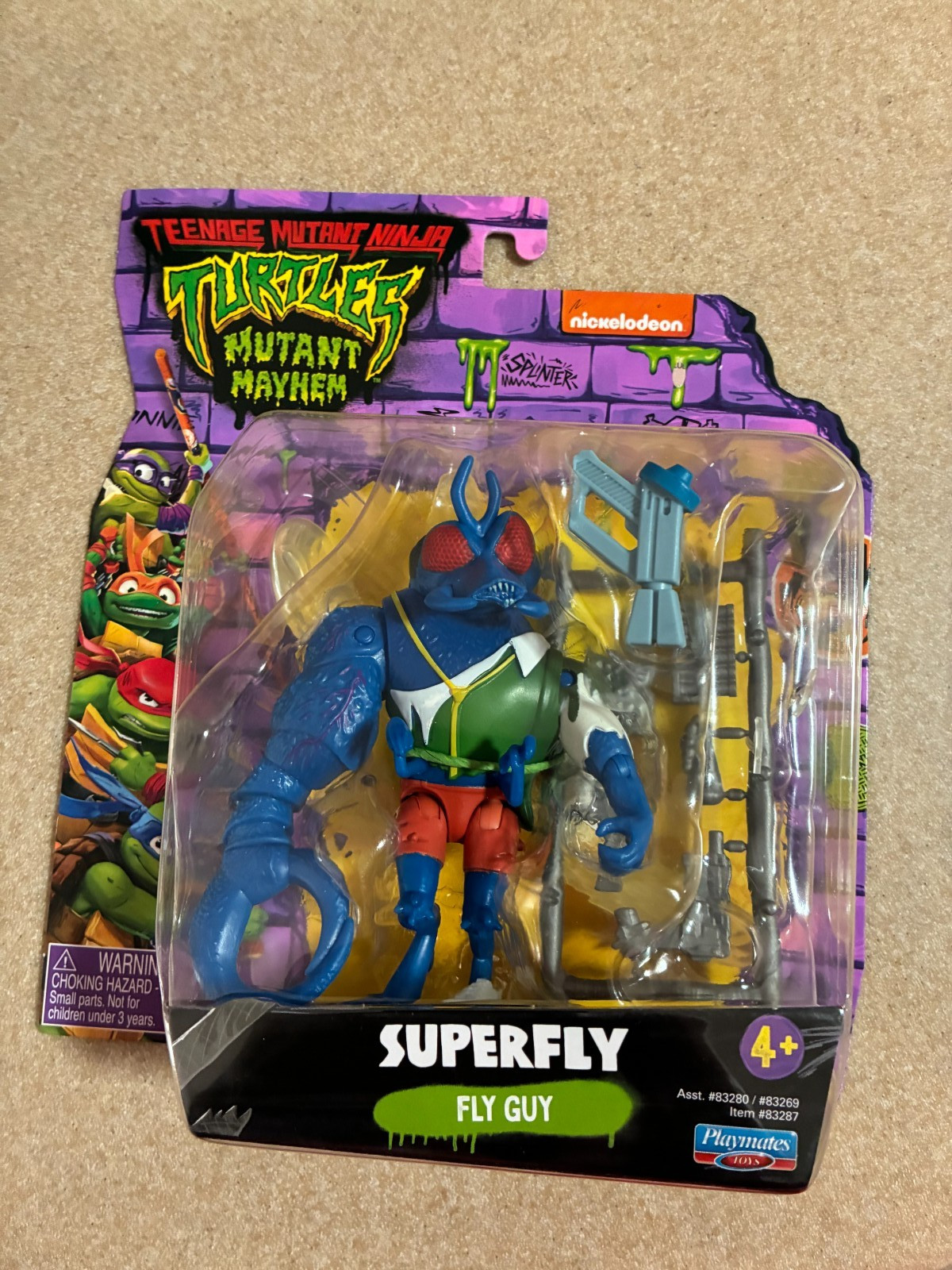 TMNT Teenage Mutant Ninja Turtles Mayhem SUPER FLY 4&Prime; Action Figure NEW