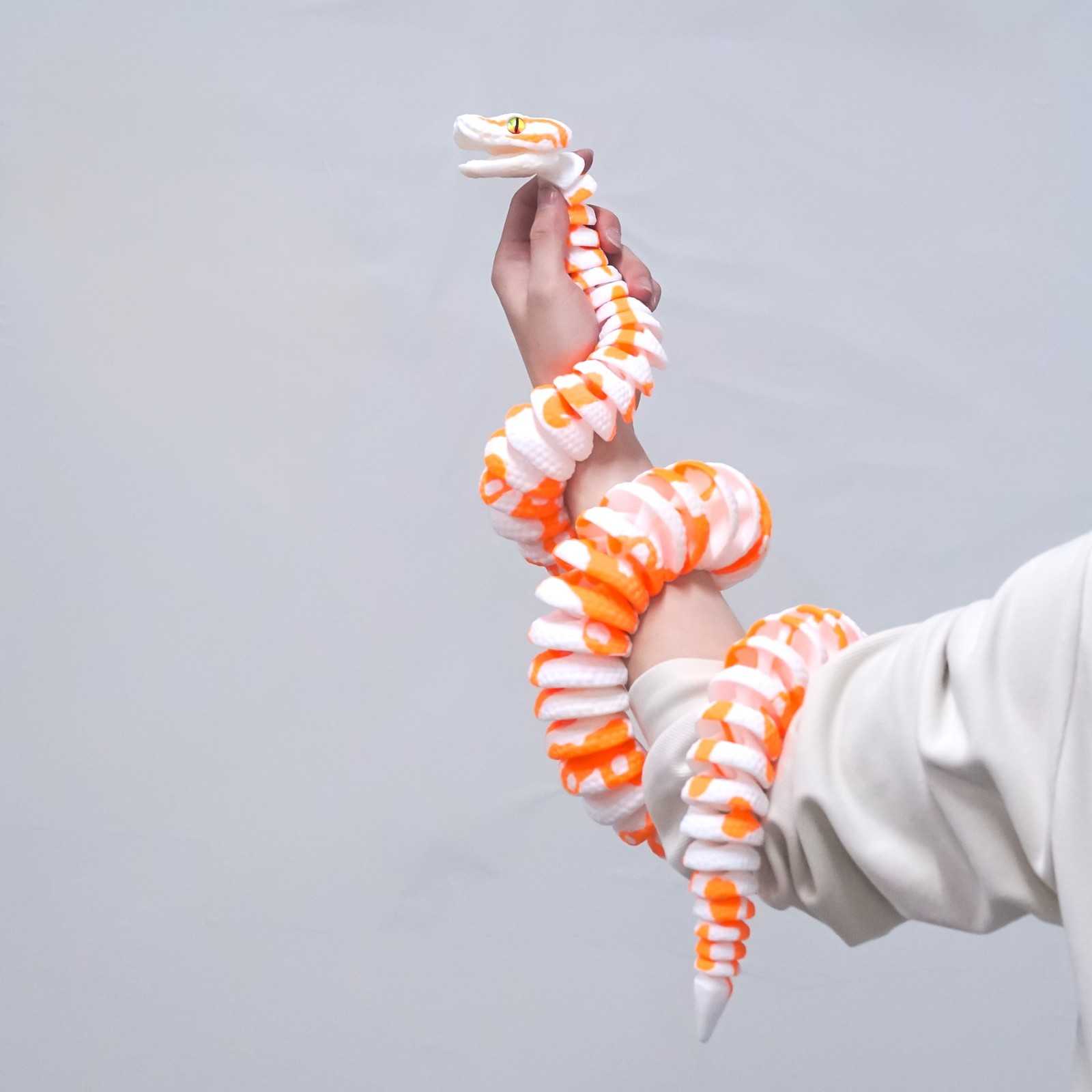 3D Printed Ball python Model,Articulated Animals figure,Fidget Toys Home Decor