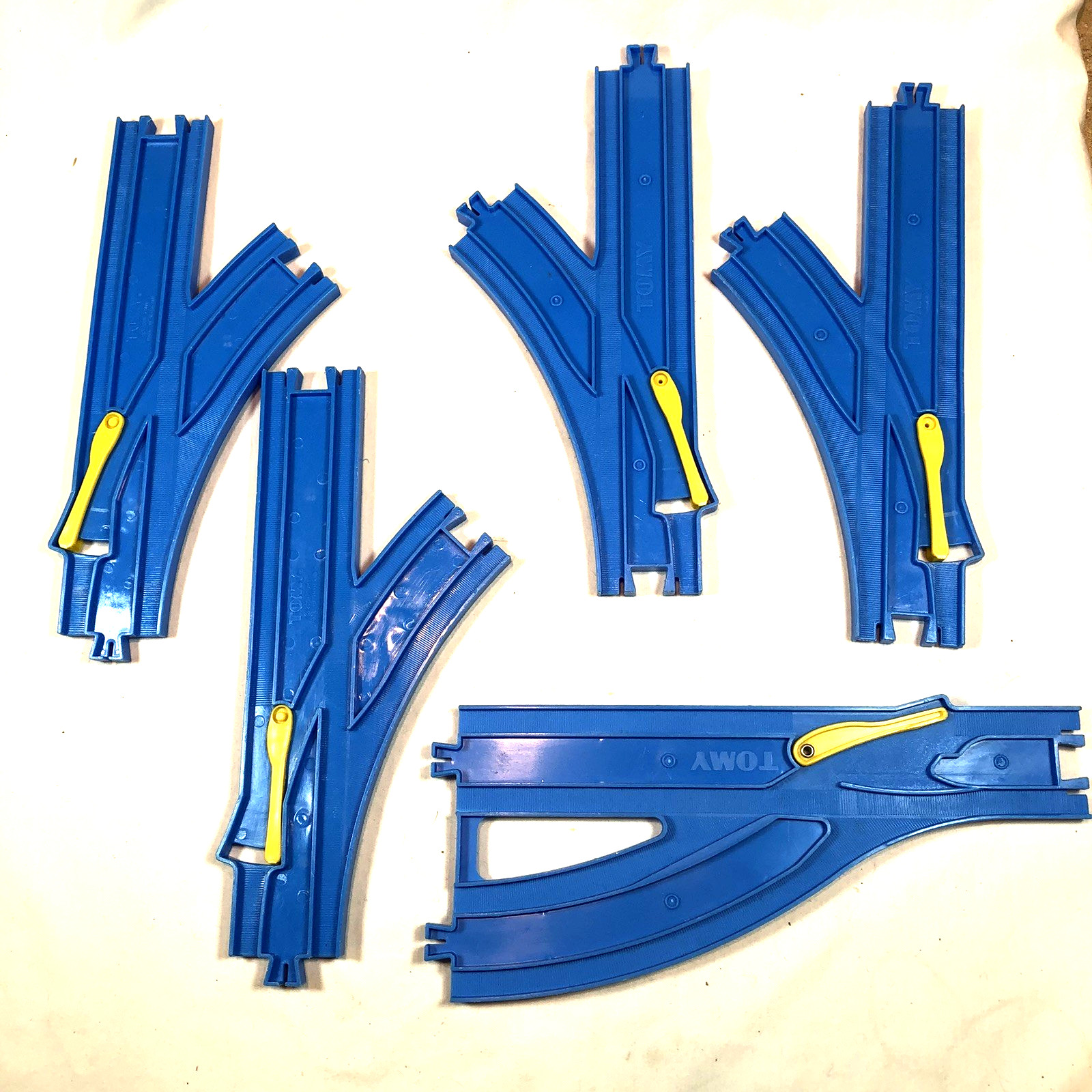 Thomas The Tank Engine Train Tomy Playrail Blue Trackmaster Switch Lot – 5 Pcs