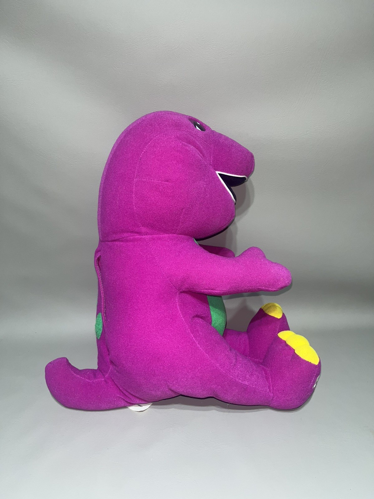 1996 Electronic Talking Barney Plush Purple Dinosaur Hasbro Playskool Used Works