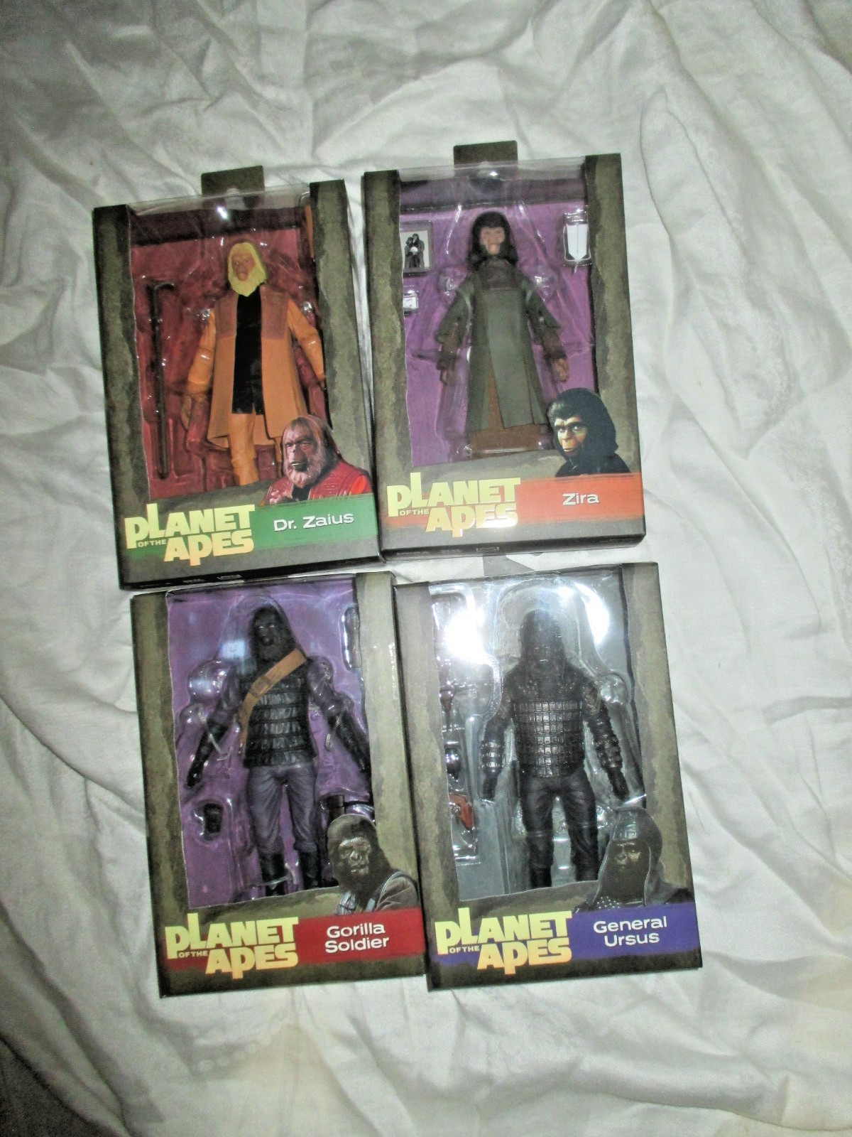NECA Planet of the Apes Legacy Series 7-Inch Action Figure 4-Pack- NEW IN BOX