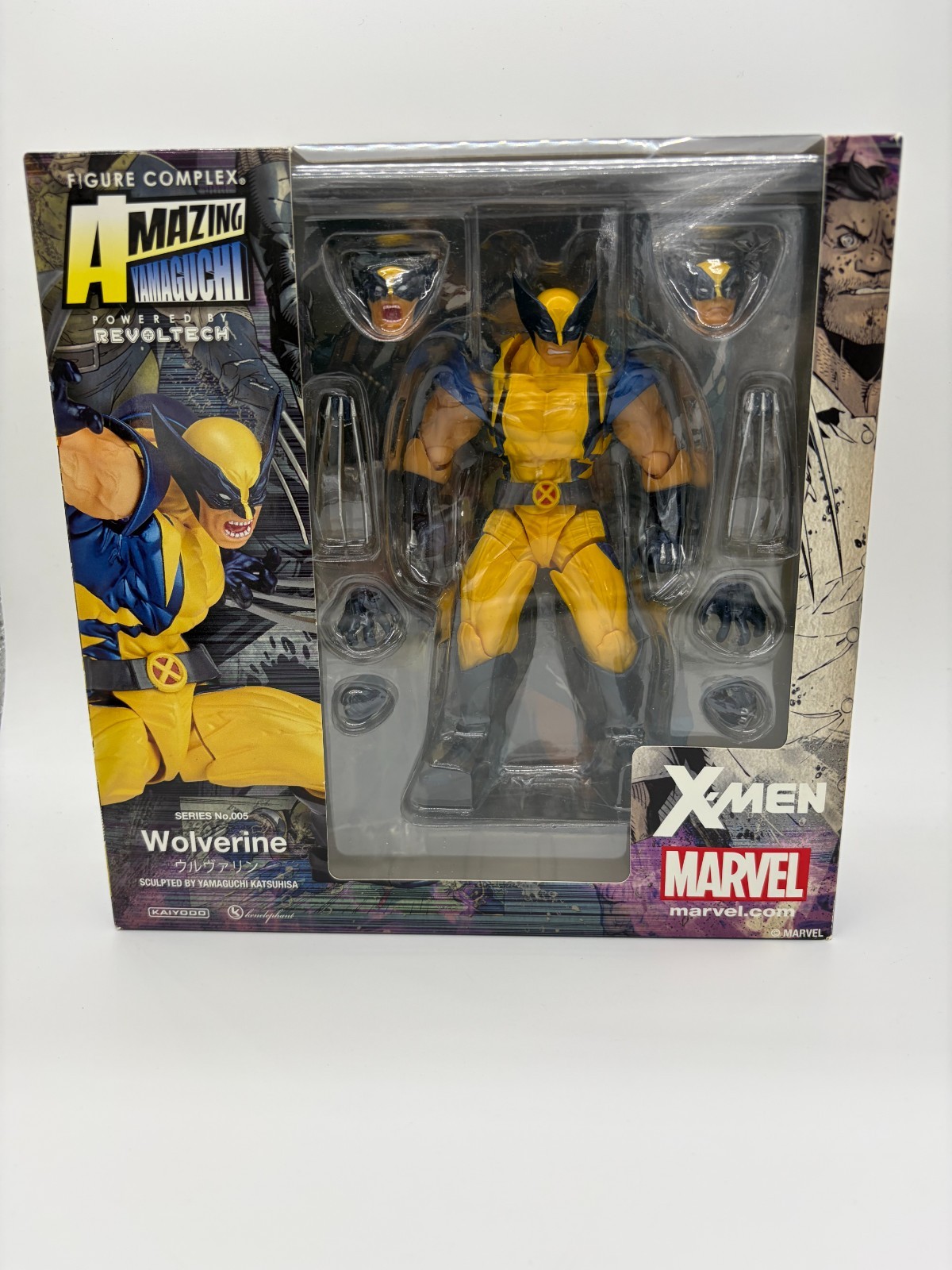 Amazing Yamaguchi Wolverine No.005 X-Men Revoltech Kaiyodo Figure Japan Complete