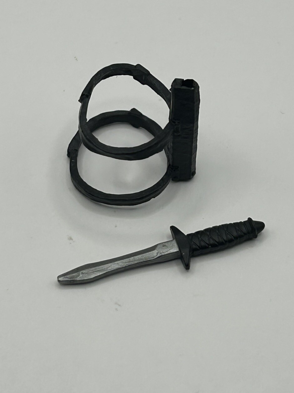 GIJoe Classified Series Cobra Officer 37 Knife & Leg Sheath Fodder 1/12 Scale
