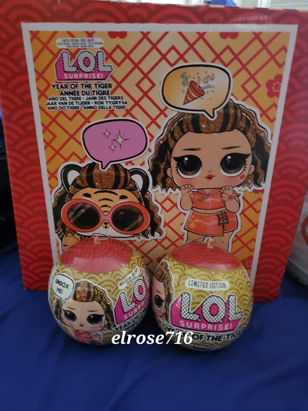 LOT OF 2 LOL SURPRISE! YEAR OF THE TIGER BLIND BALLS~INCLUDES 8 SURPRISES~NEW