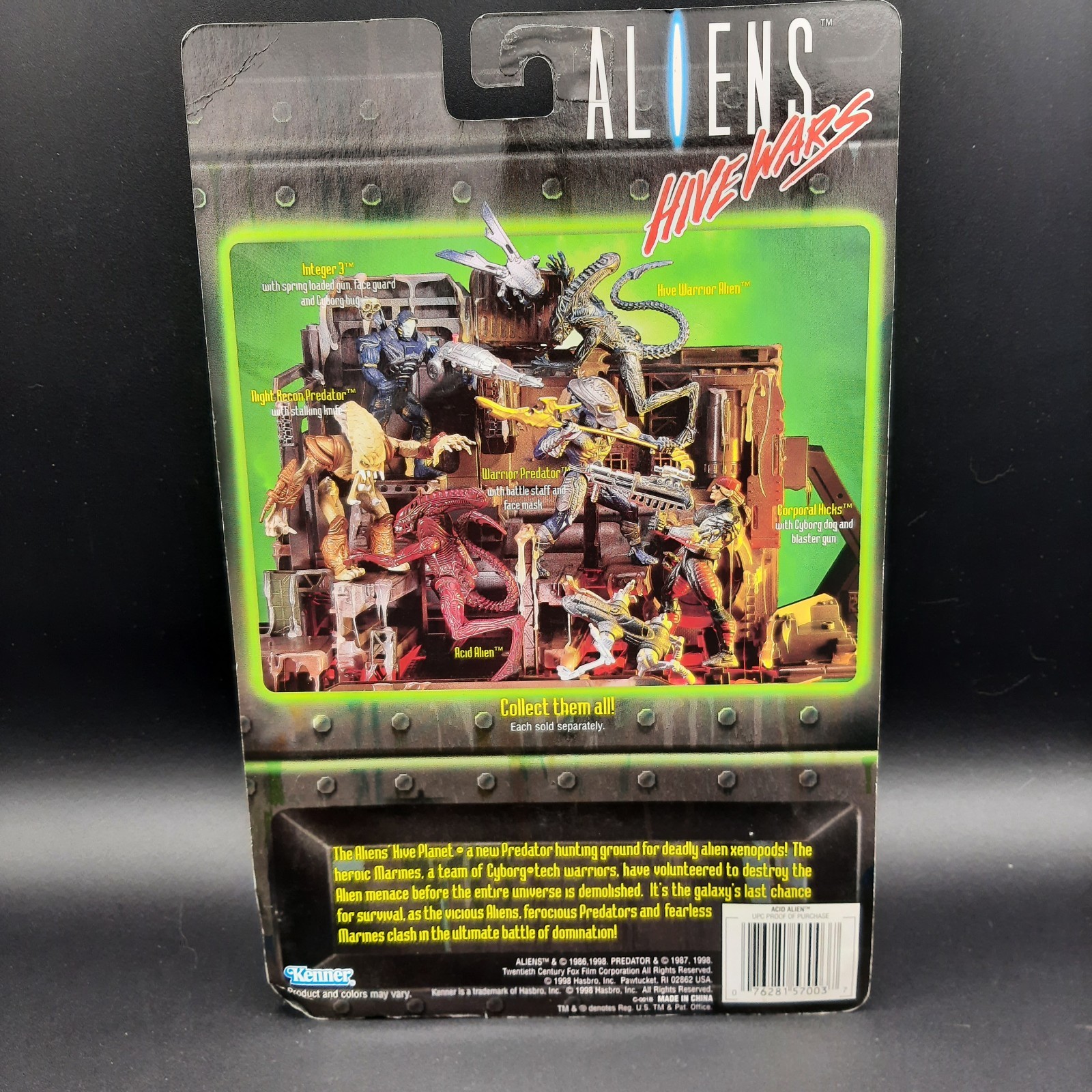 1998 Kenner Aliens Hive Wars Complete Set Predator, Marines, Aliens On Carc RARE