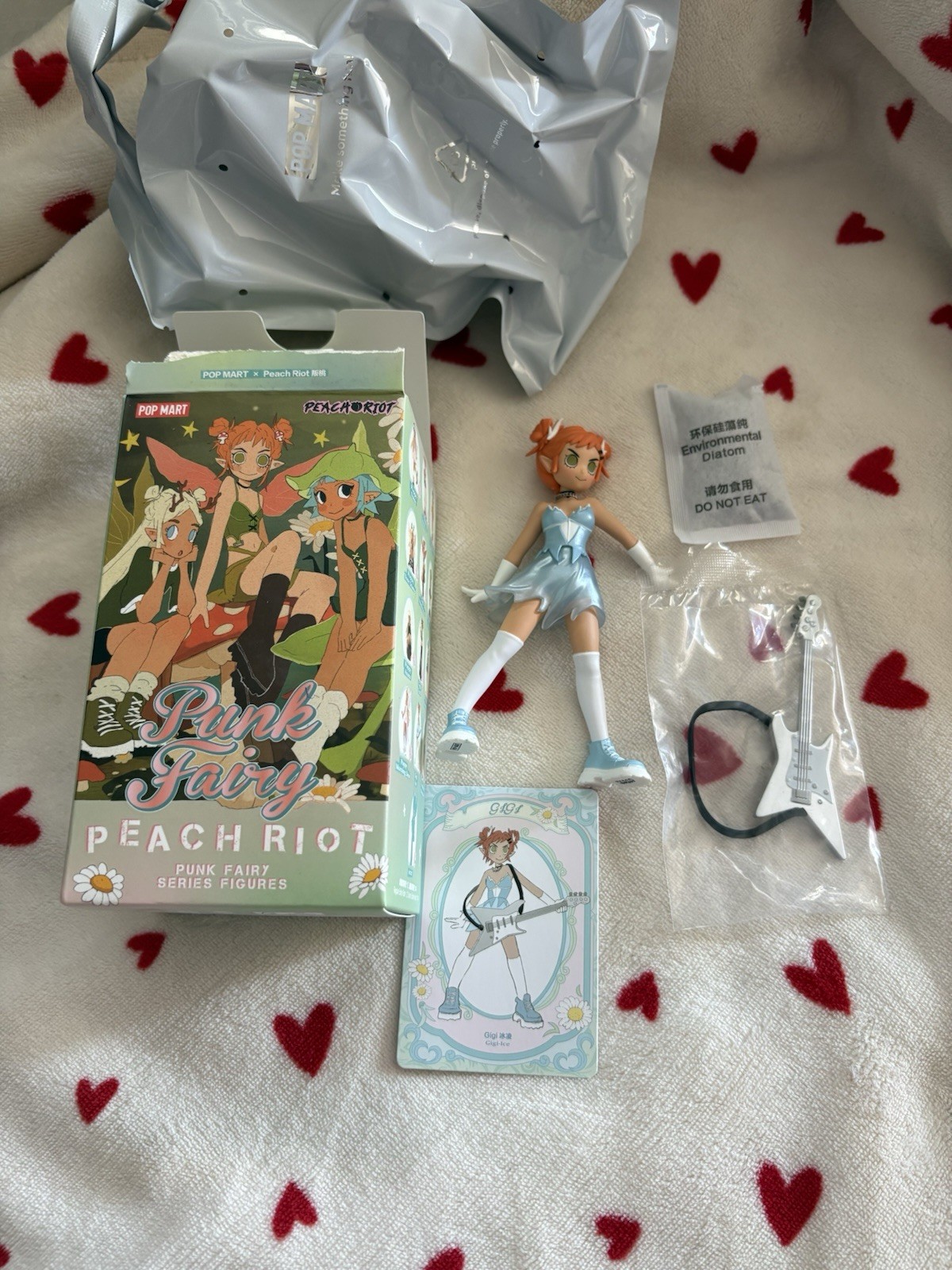 POP MART x Peach Riot Punk Fairy Series GIGI ICE New/OPEN BOX Authentic Popmart