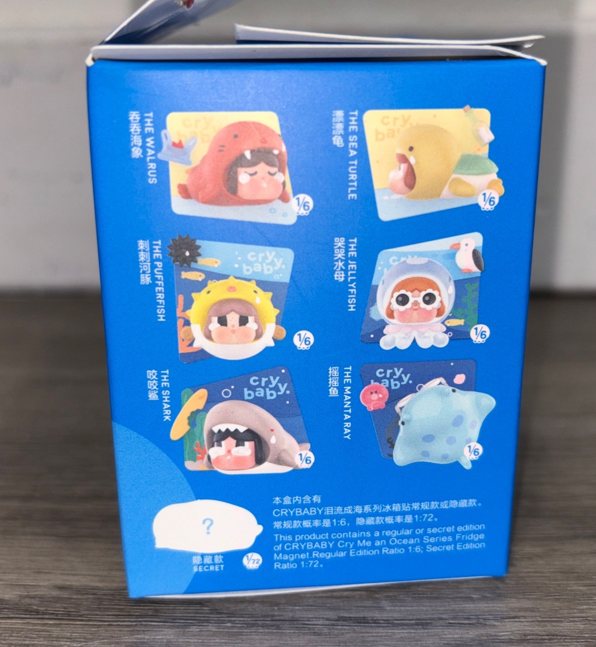 Pop Mart Crybaby Cry Me an Ocean Series Confirmed Fridge Magnet- The Jellyfish