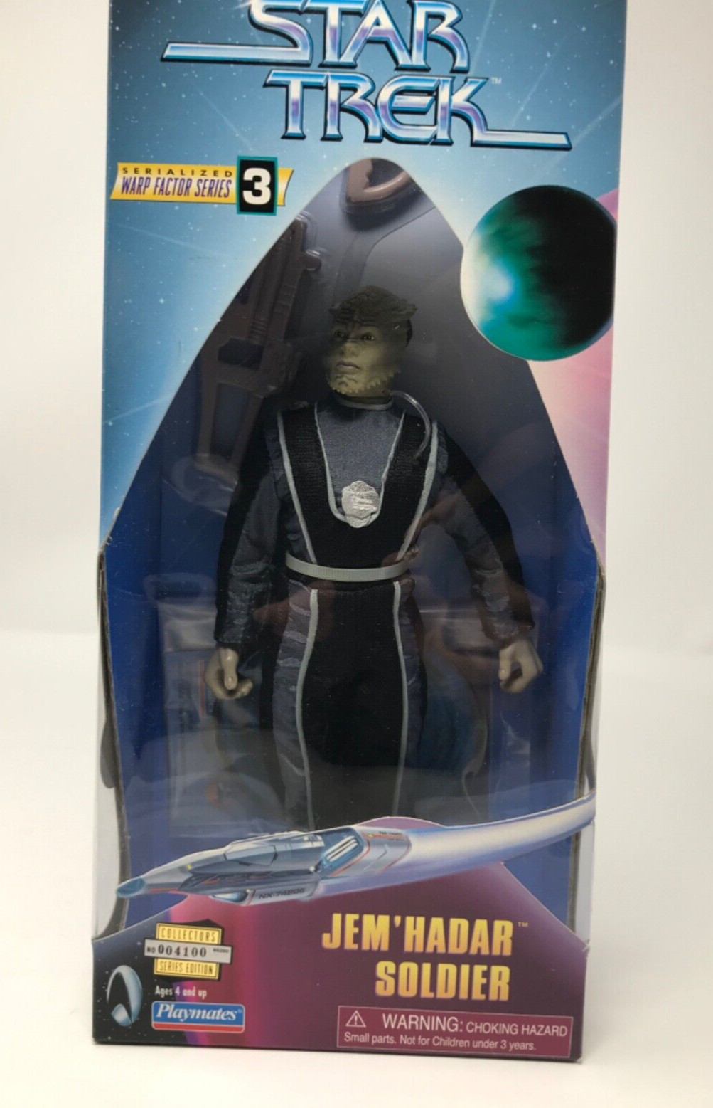 StarTrek Plymates Collector Warp Factor Series 3 Jem&rsquo;Hadar Soldier NIB