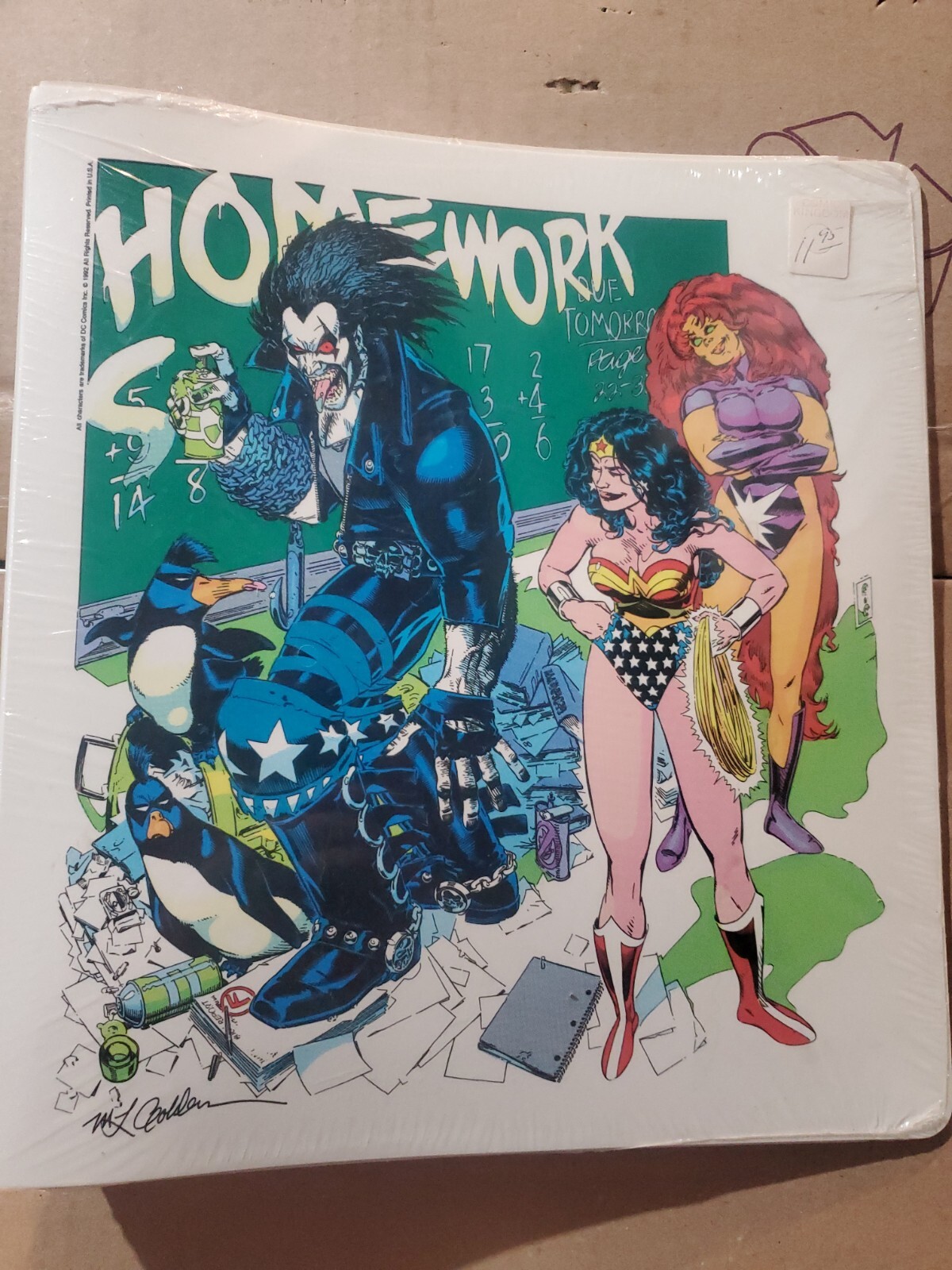 1992 DC Comics Back To School Binder Kit Brand New Factory Sealed