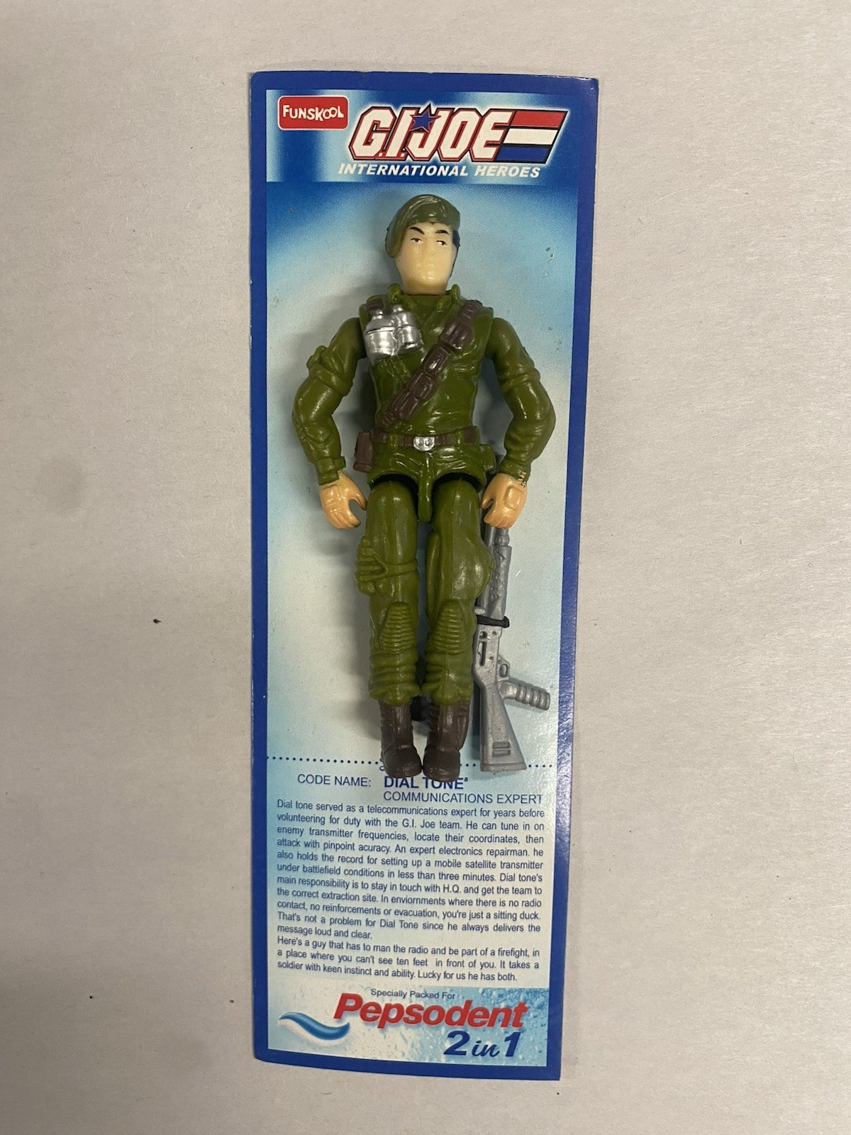 2002 Funskool GI Joe DIAL TONE Figure | Pepsodent Toothpaste Promo | INDIA
